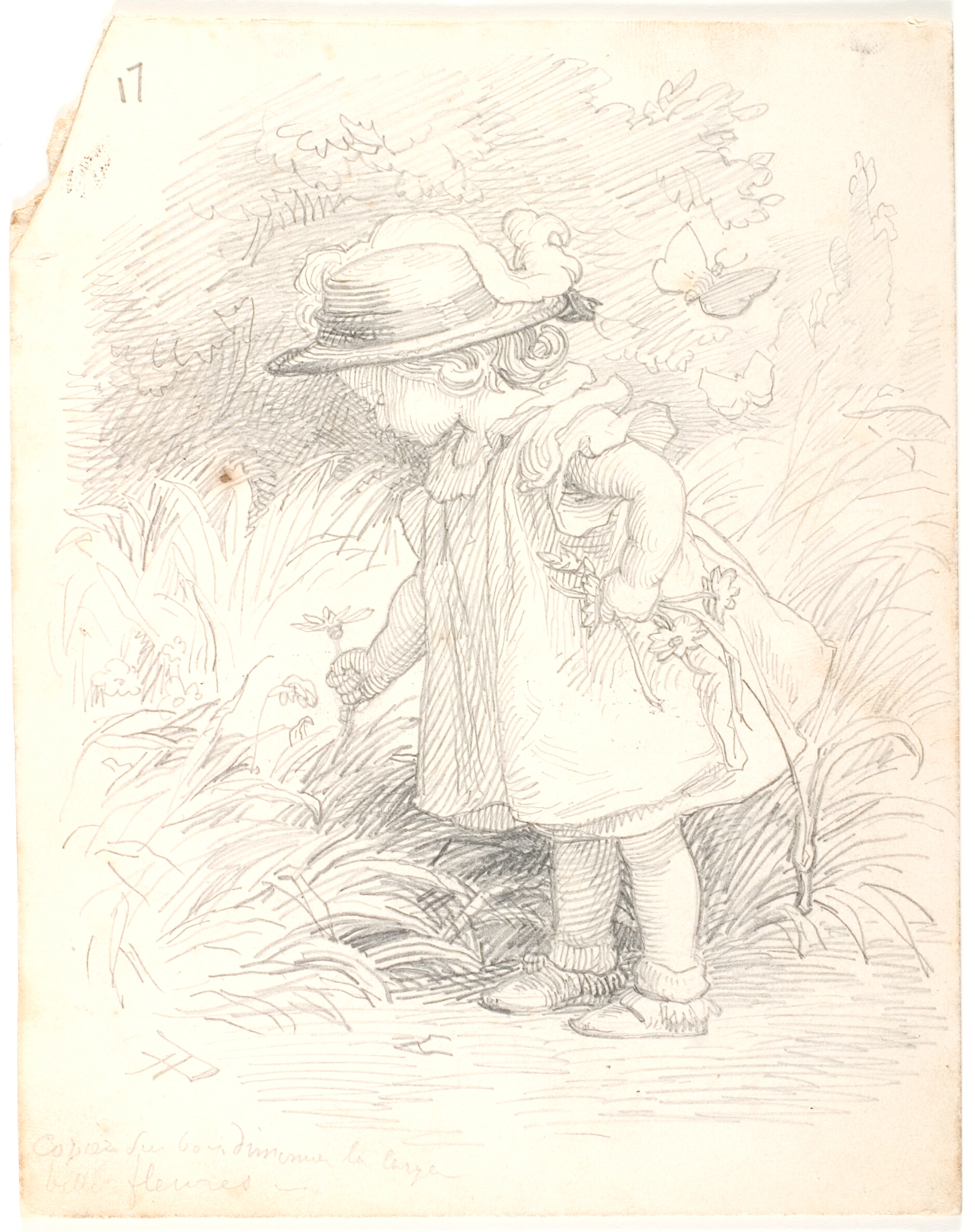 Lili plukker blomster