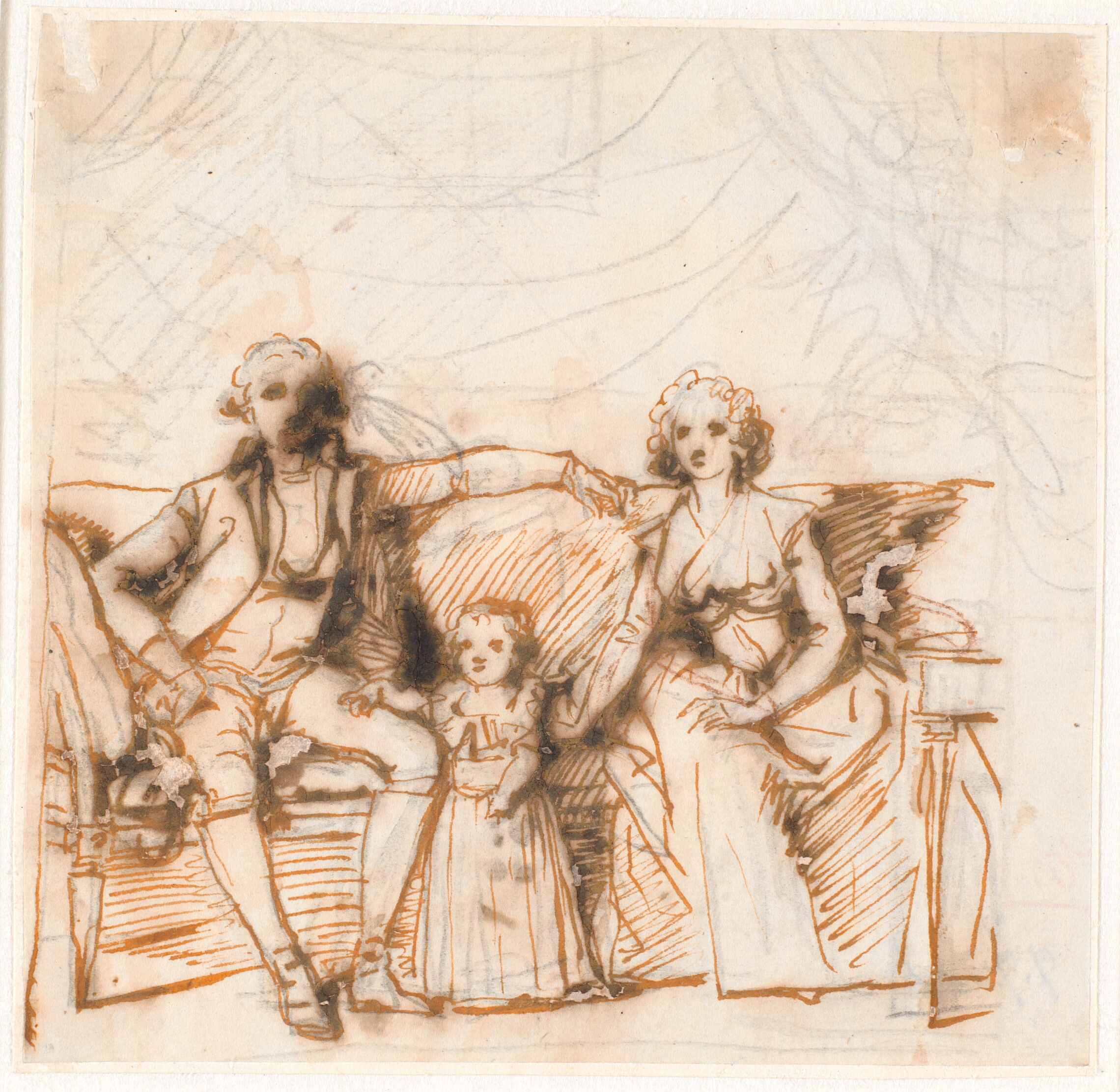 Kompositionsudkast til det Ankerske familiebillede