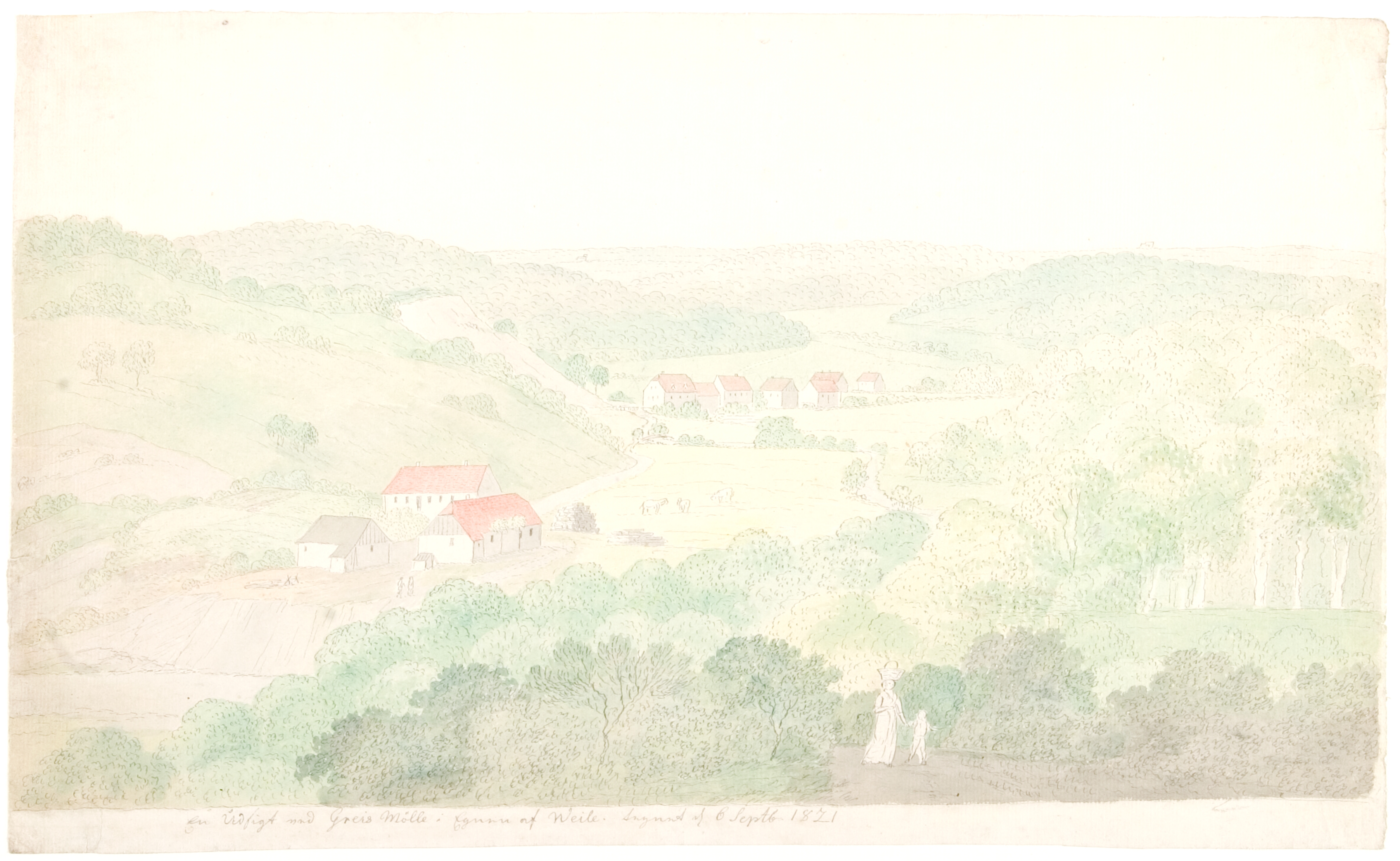 En udsigt ved Greis Mølle i Egnen