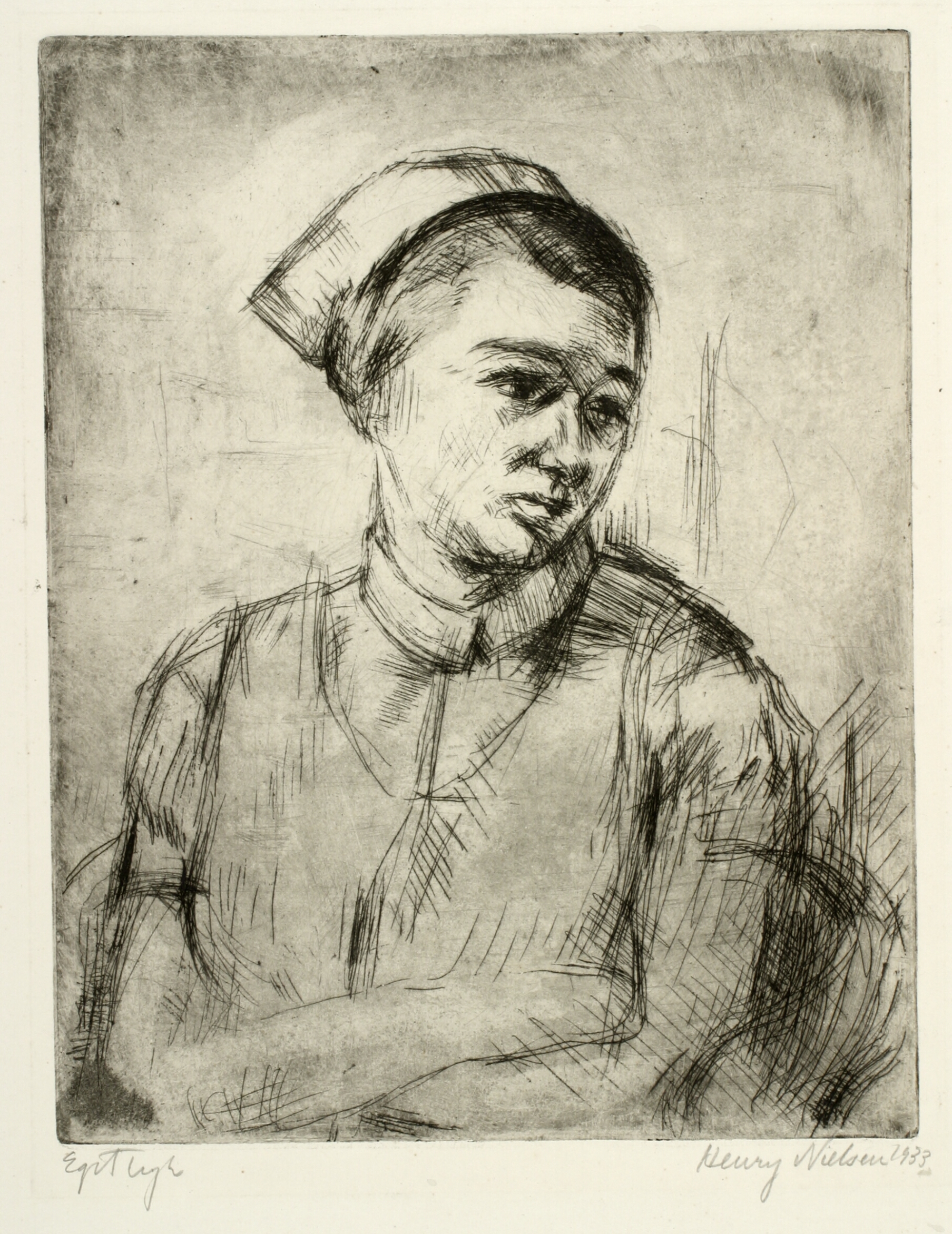 Portræt af en sygeplejeske