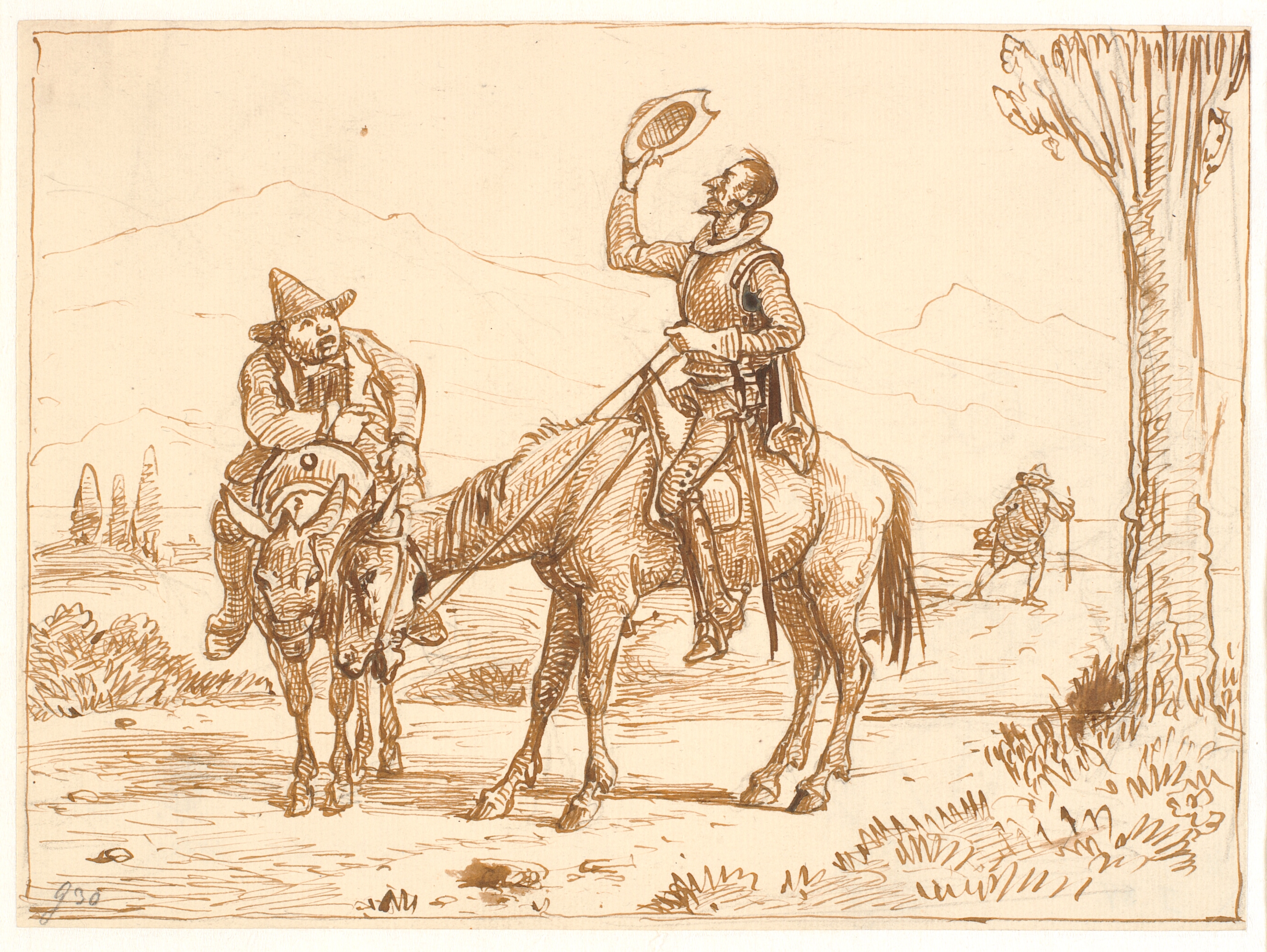 Don Quixote betragter sin hjelm