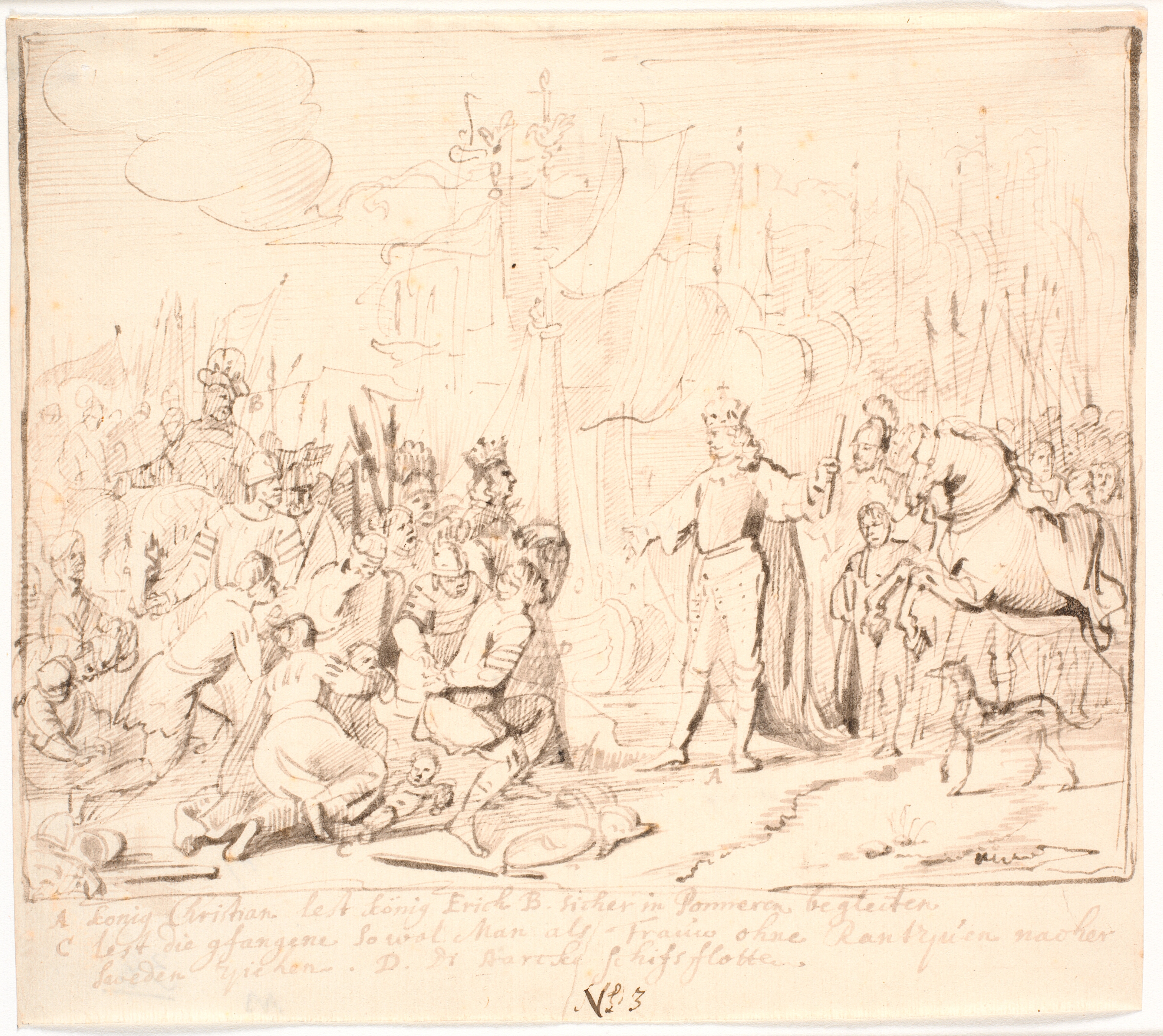 Christian I lader svenskekongen Erik drage til Pommern i 1449