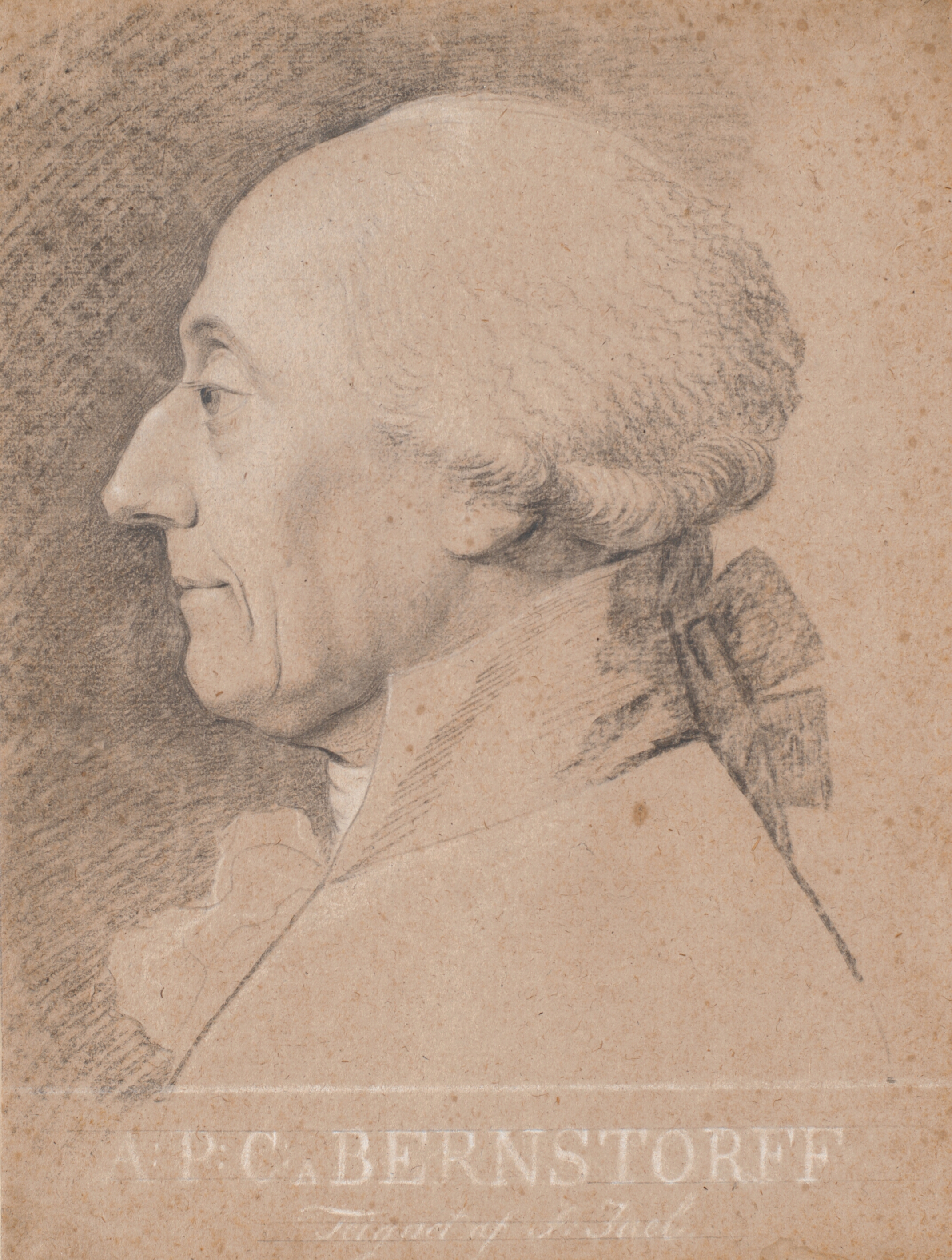 Portræt af statsmanden A.P. Bernstorff