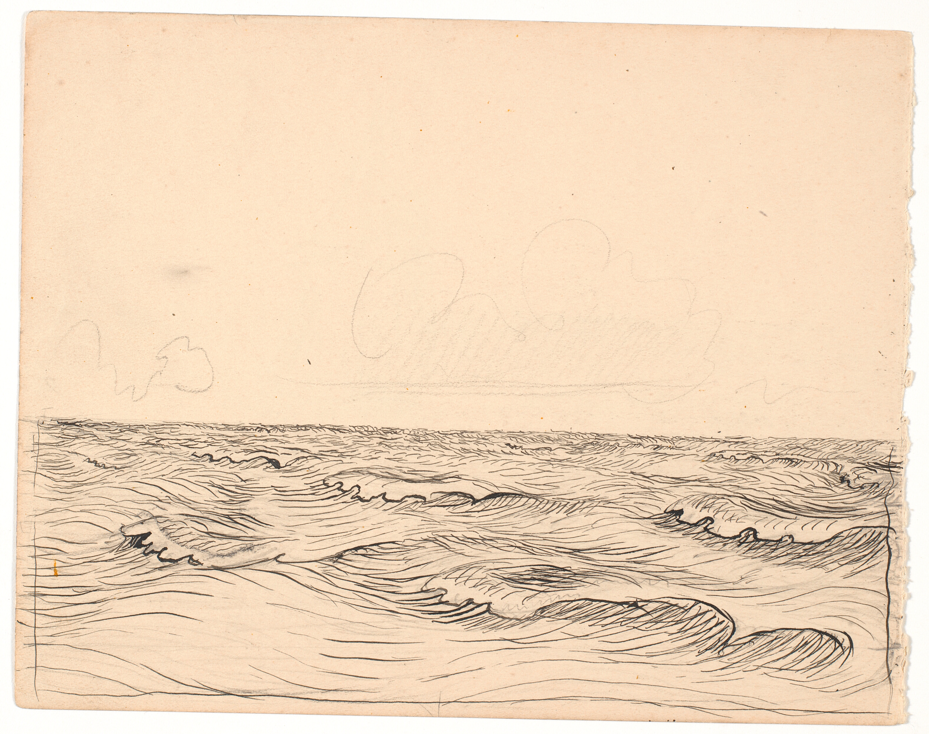 Skematisk tegning af bølgebevægelse