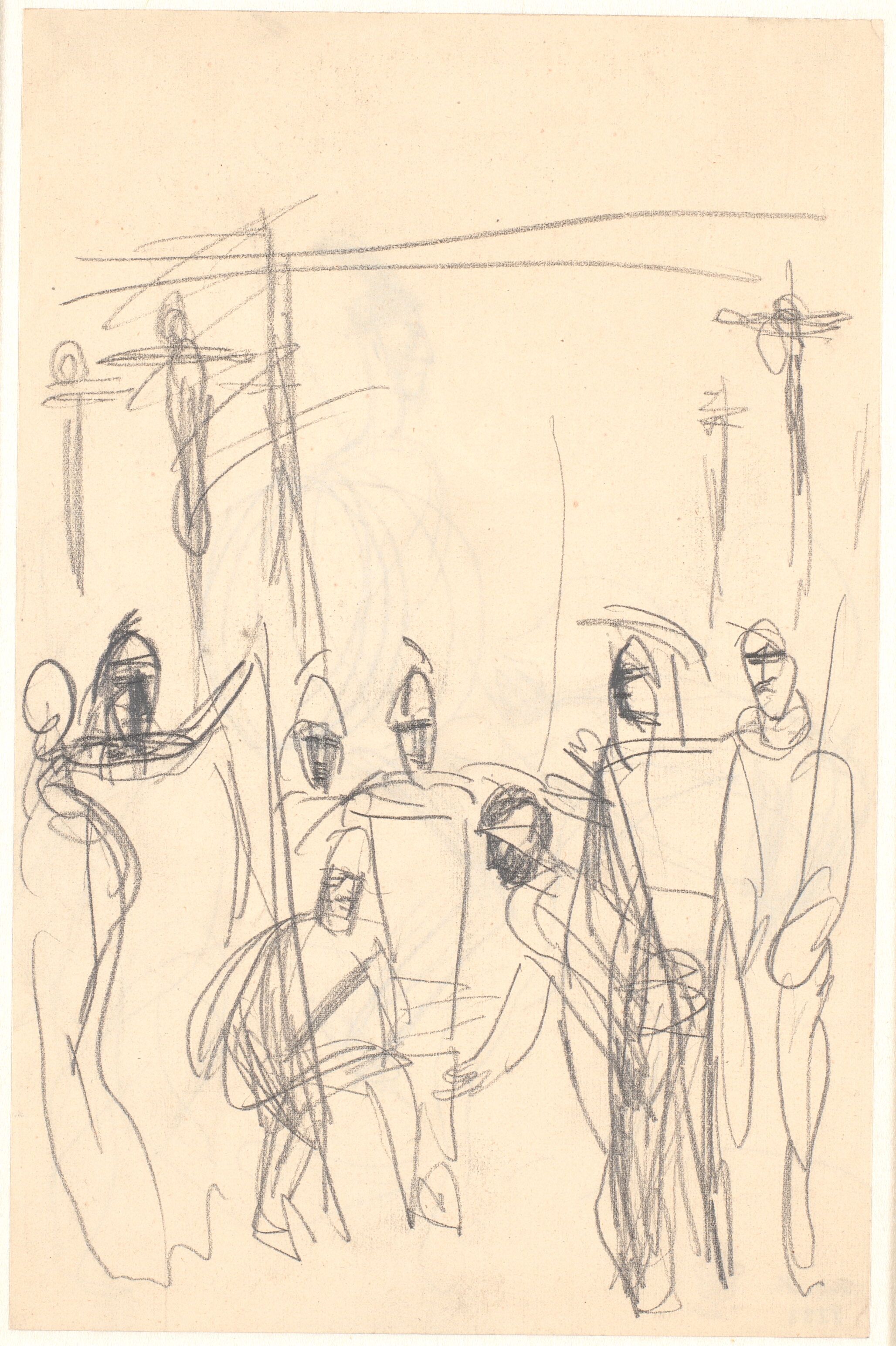 Soldaterne kaster terninger om Kristi kjortel