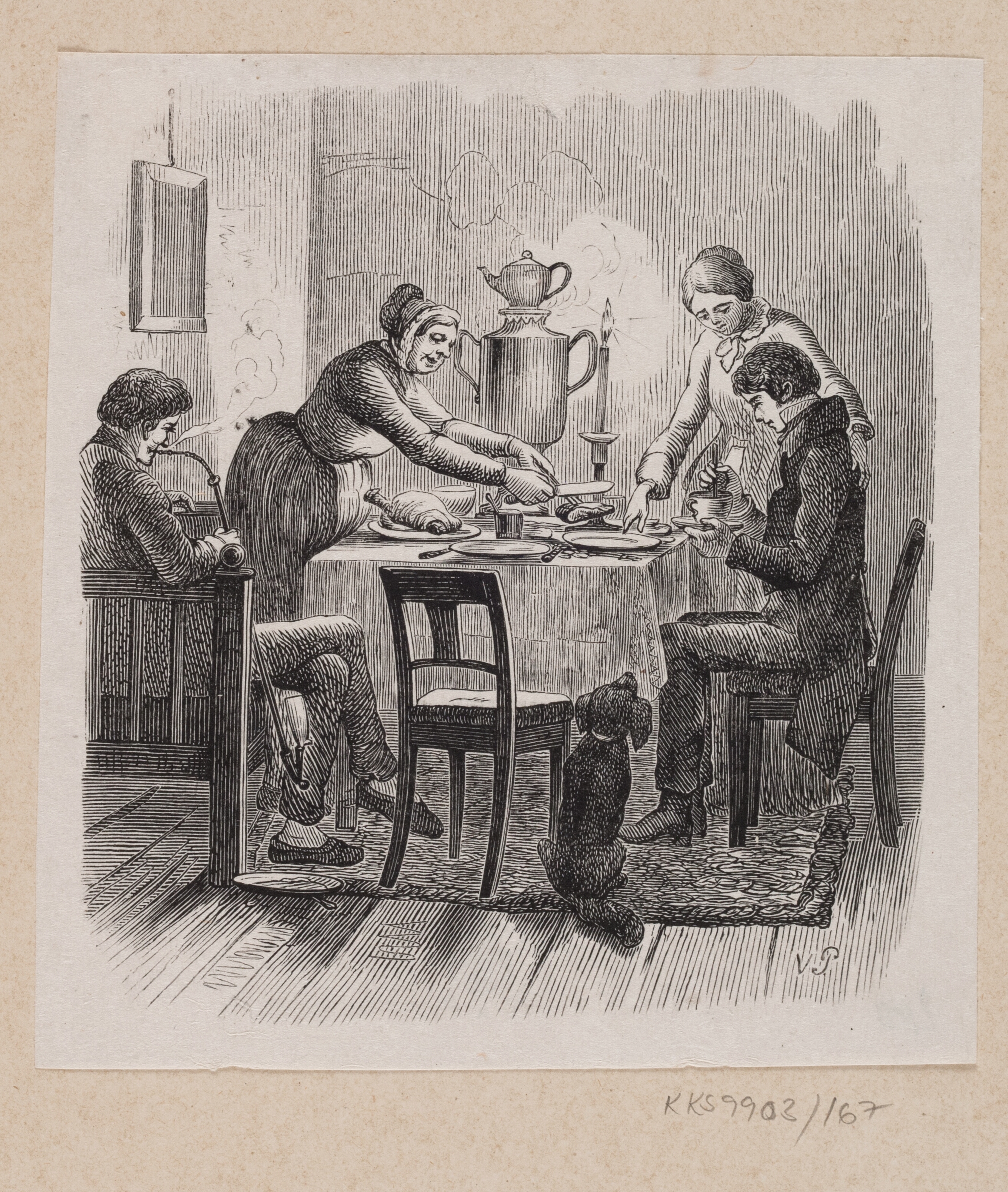 Illustration til "Under Piletræet" i H.C. Andersen, "Eventyr og Historier", Bind 2