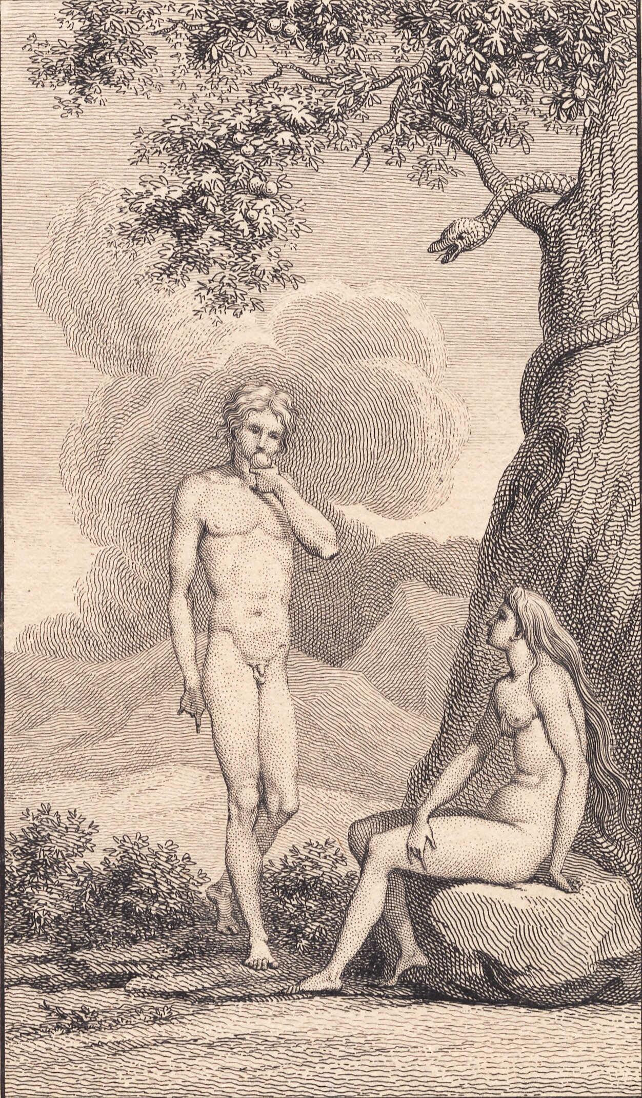 Illustration til Johannes Ewald "Adam og Eva". IV