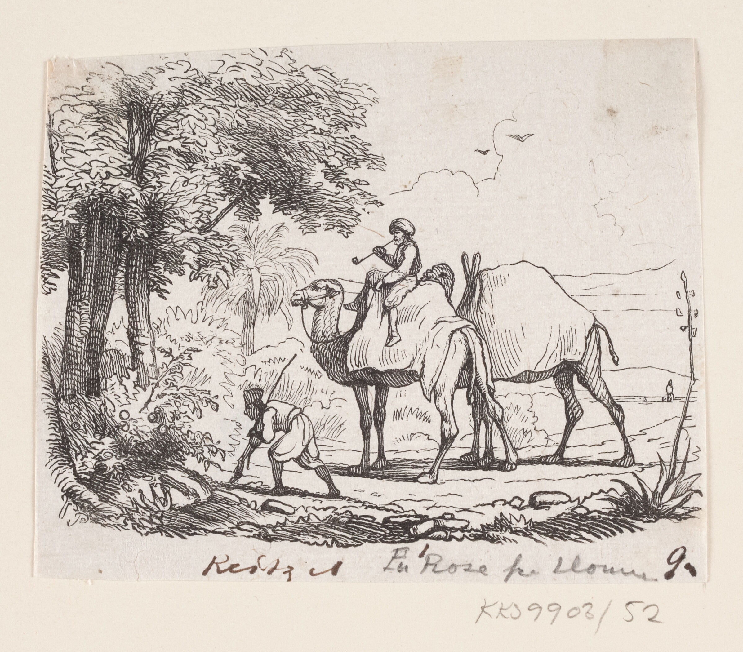 Illustration til "En Rose fra Homers Grav" i H.C. Andersen, "Eventyr og Historier", Bind 1