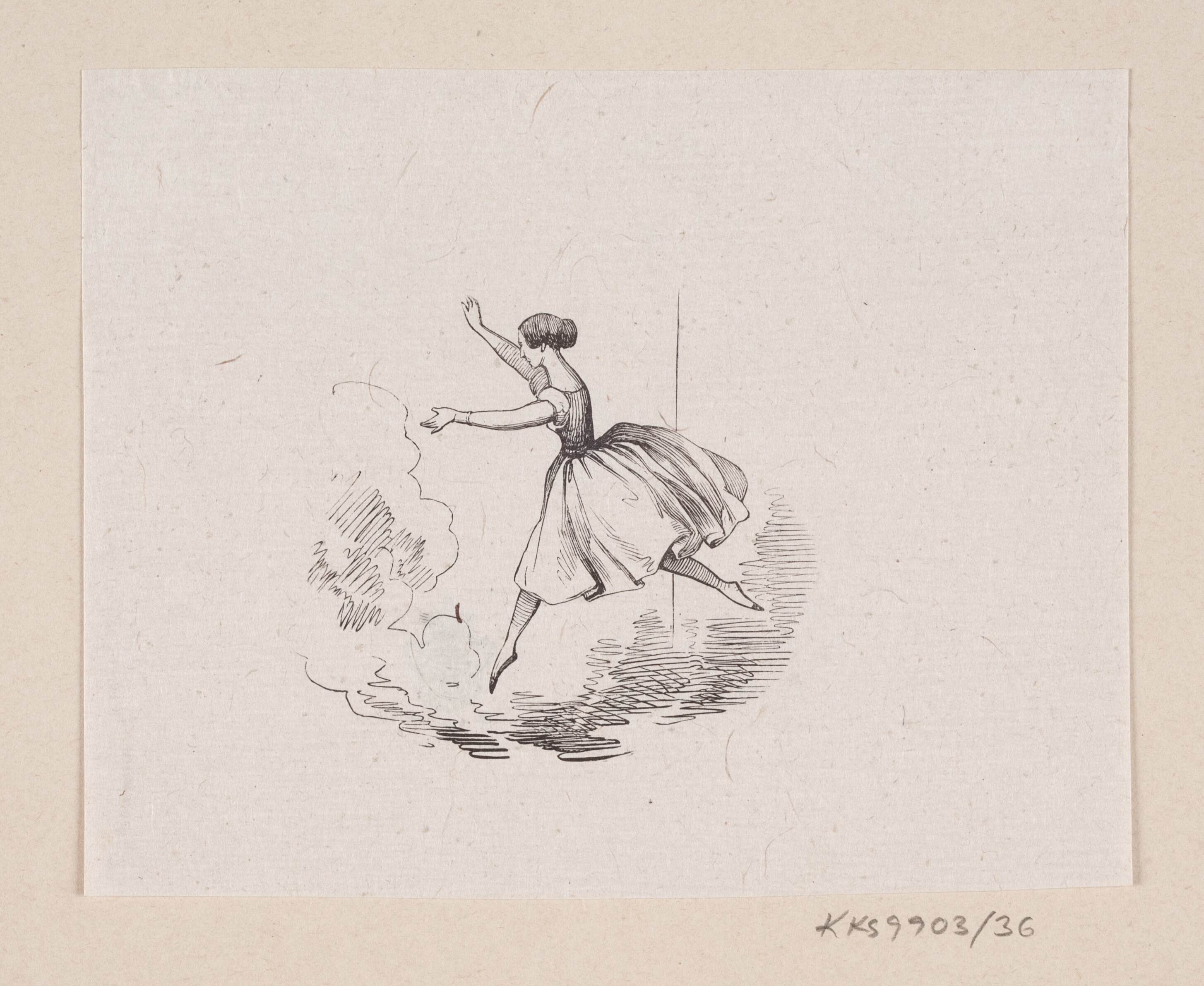 Illustration til "Den standhaftige Tinsoldat" i H.C. Andersen, "Eventyr og Historier", Bind 1