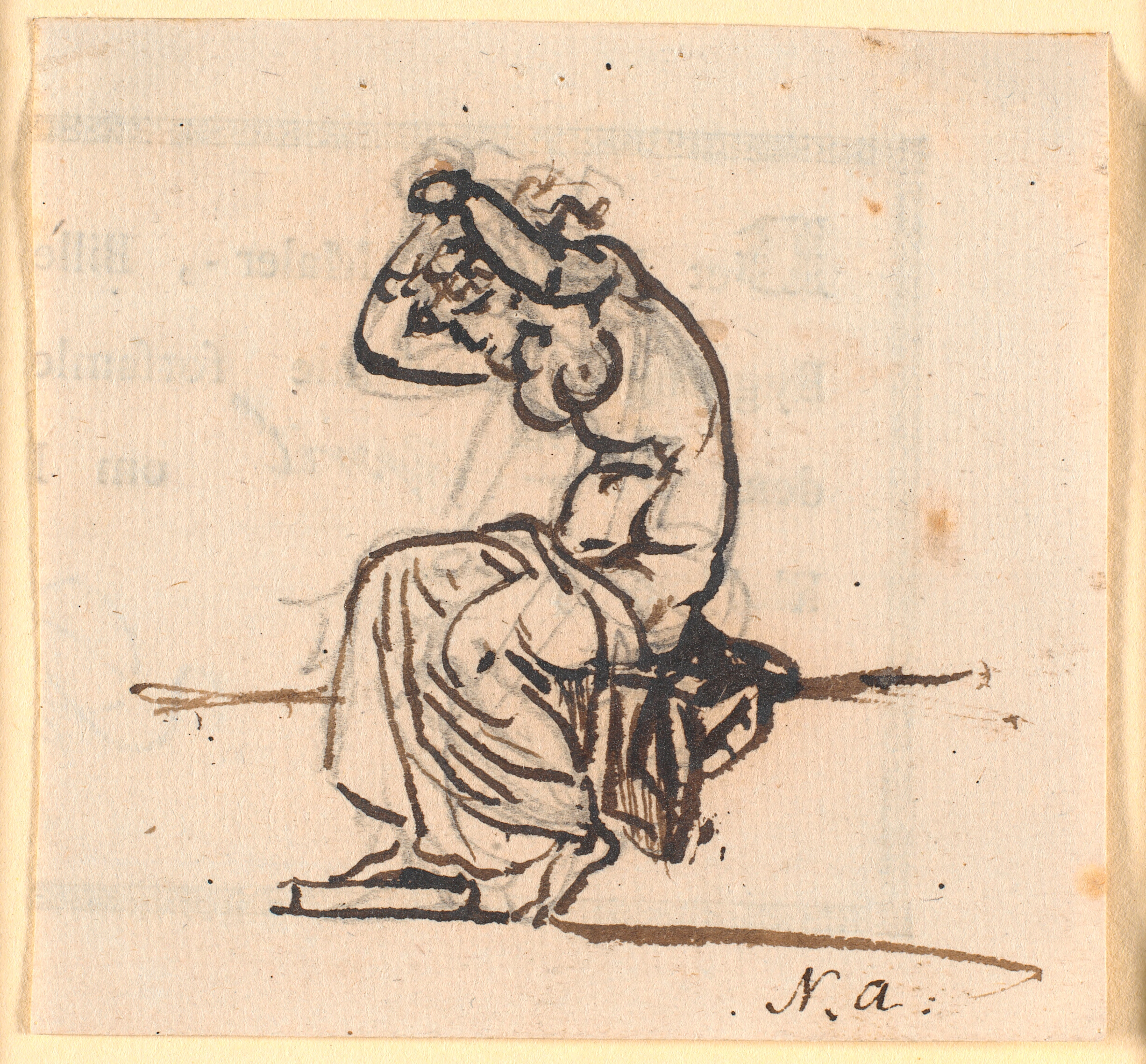 Almanak med håndskrevne notater 1848