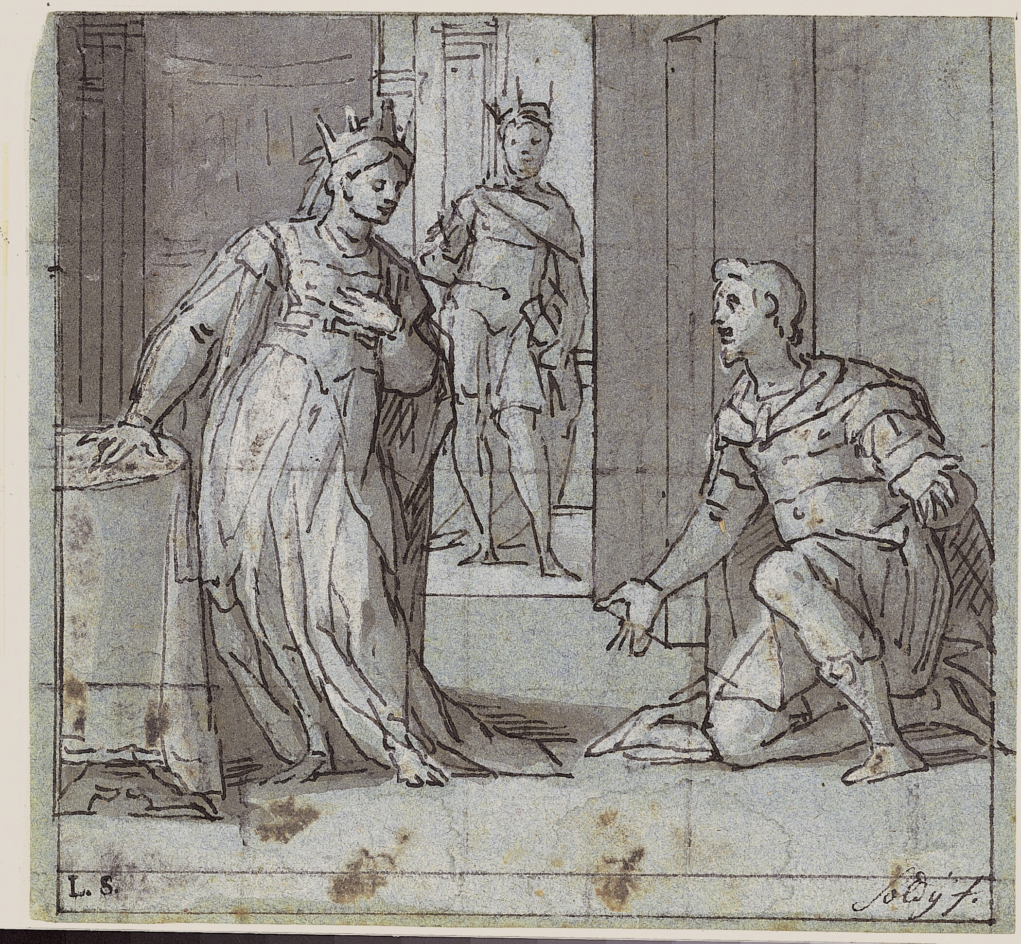 Haman beder Esther om benådning