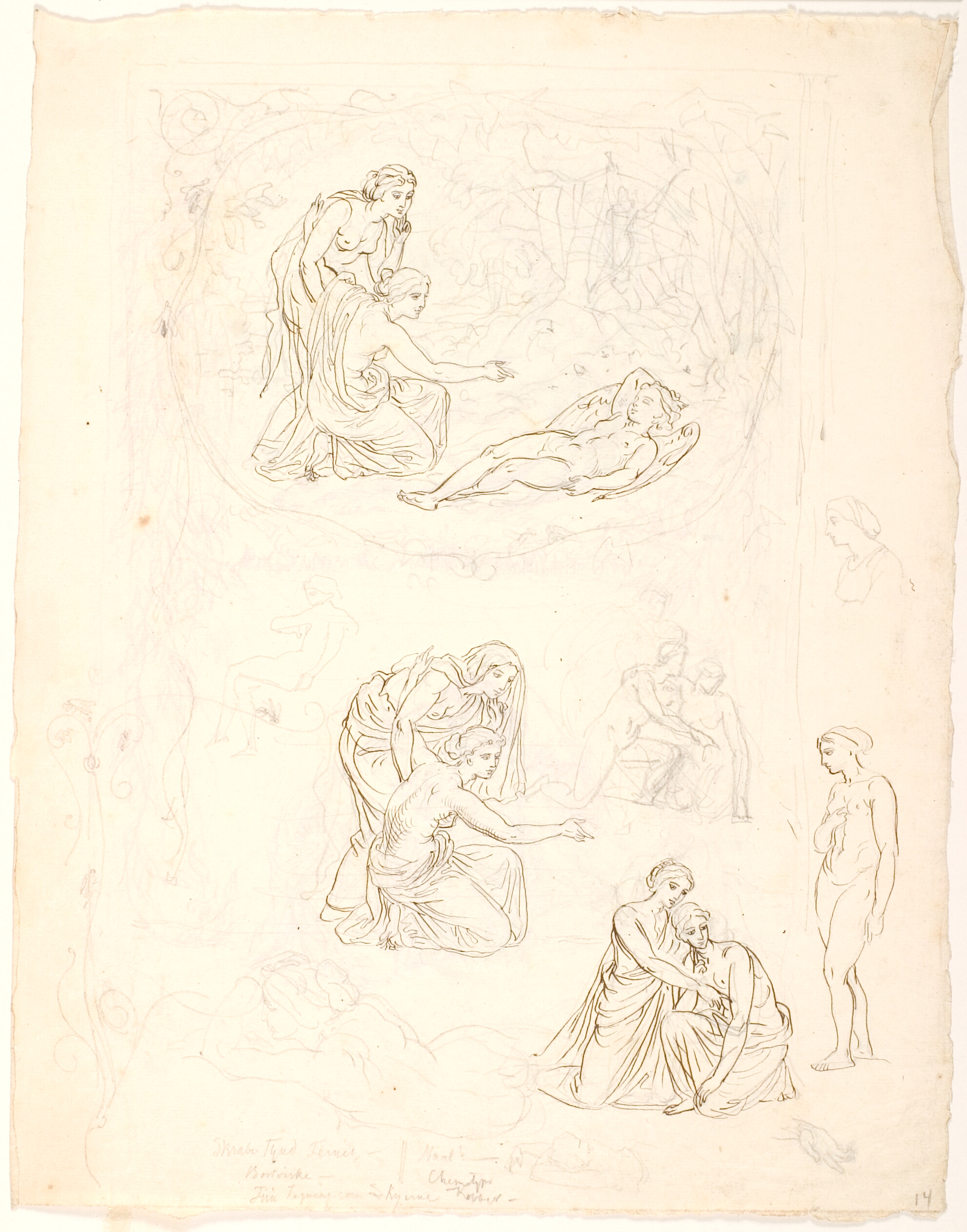 Nymferne finder Eros sovende