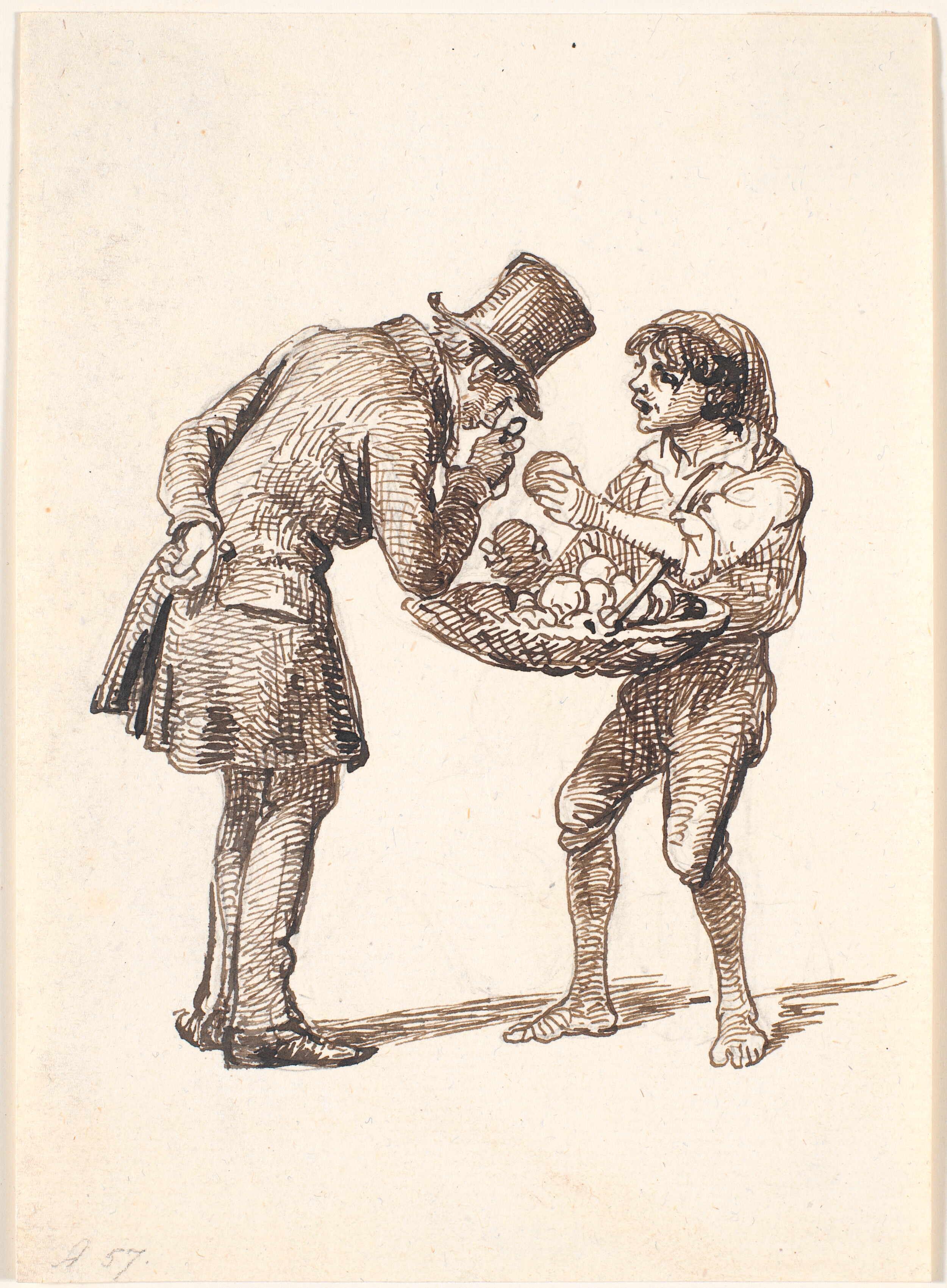 Italiensk appelsinsælger og den kritiske kunde