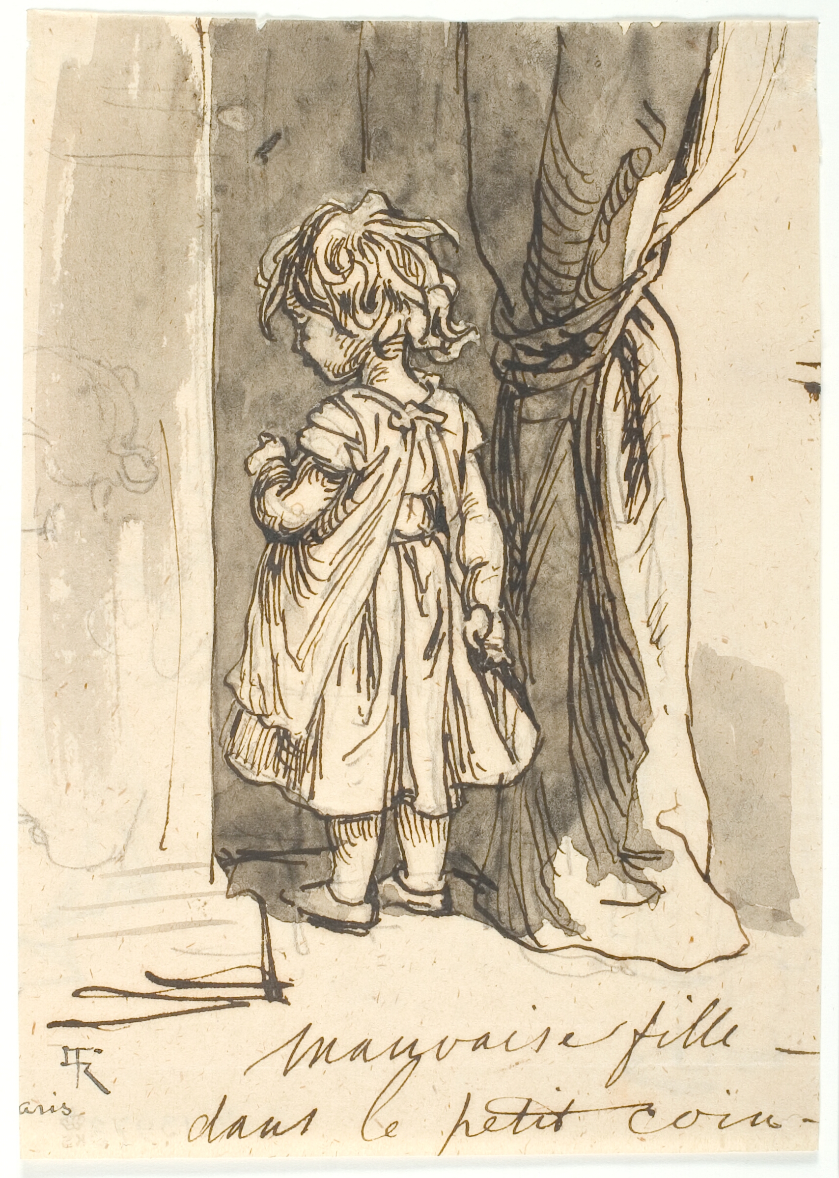 Den uartige pige i skammekrogen