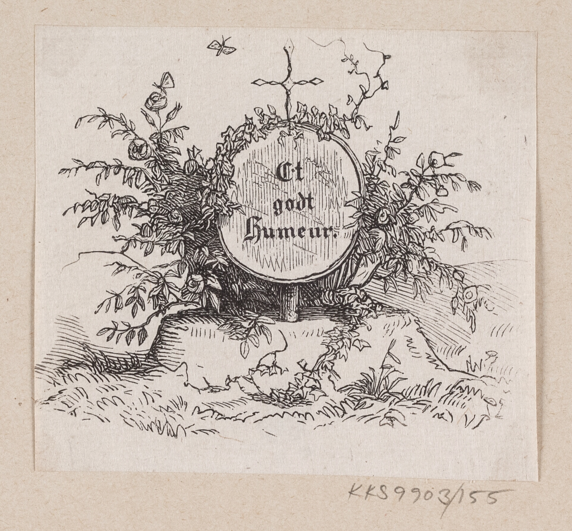 Illustration til "Et godt Humeur" i H.C. Andersen, "Eventyr og Historier", Bind 2