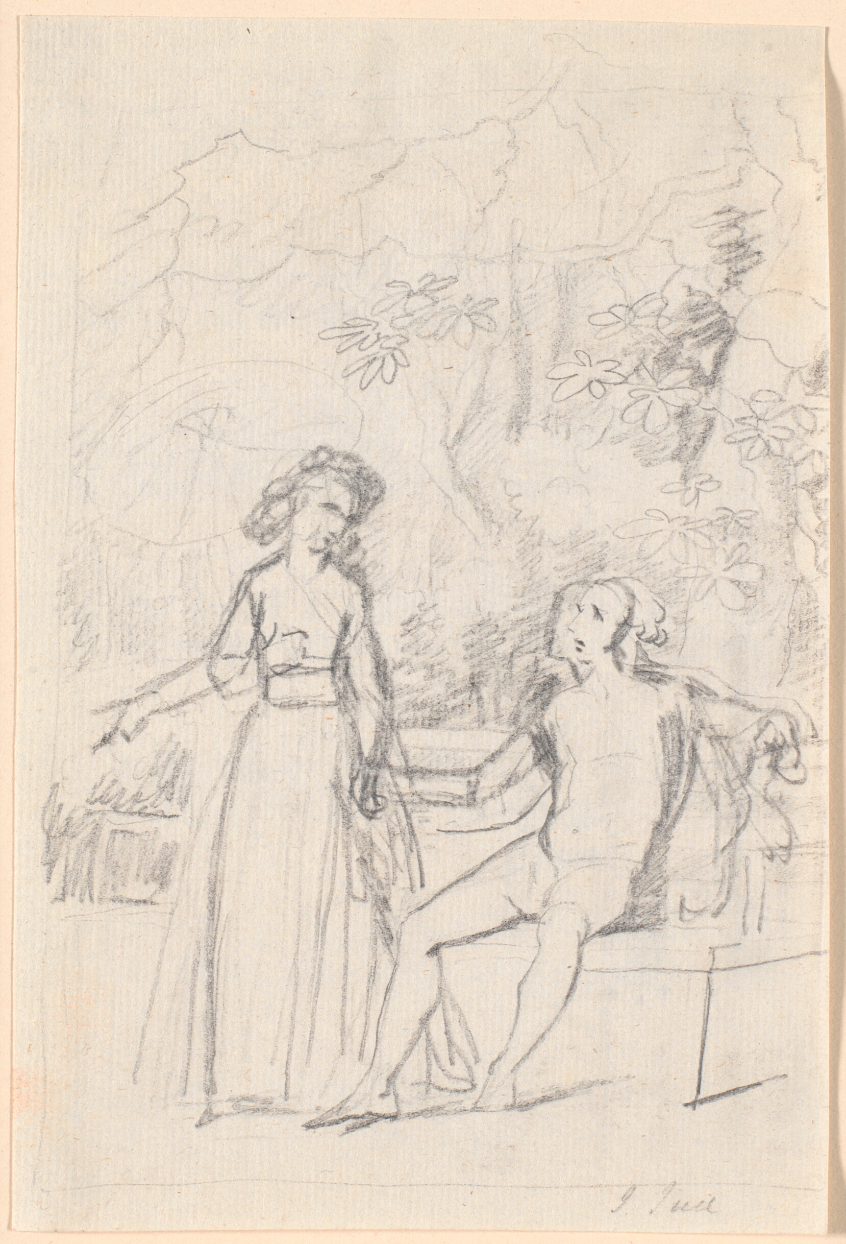 Kompositionsudkast til det Rabenske familiebillede