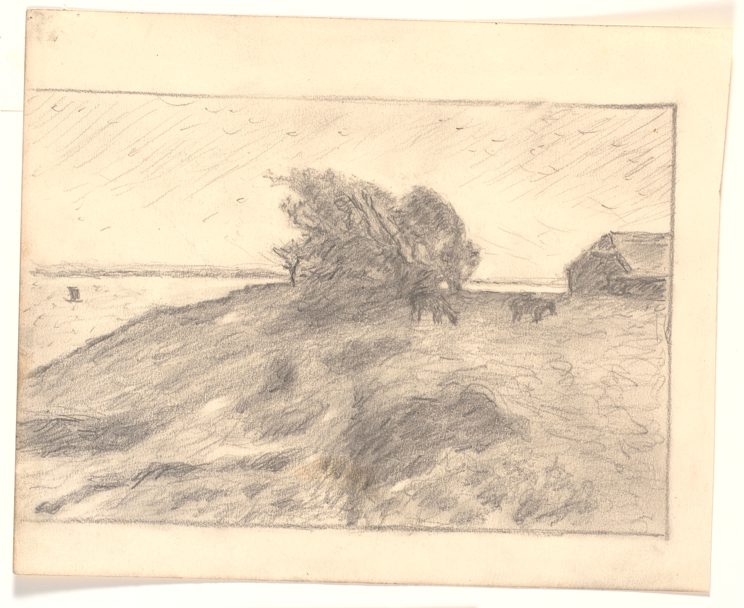 Udsigt ved Vejbjerggaard med Venø