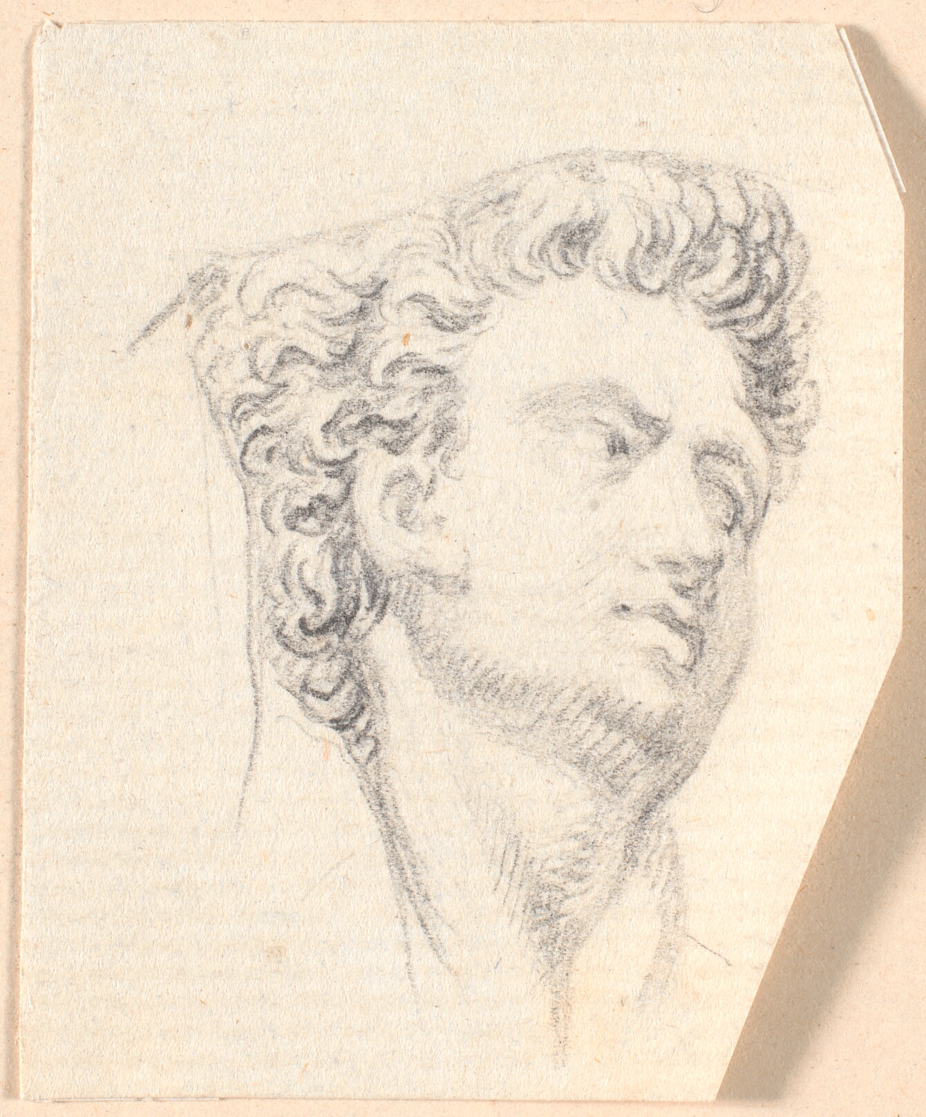 Et tilbagebøjet mandshoved