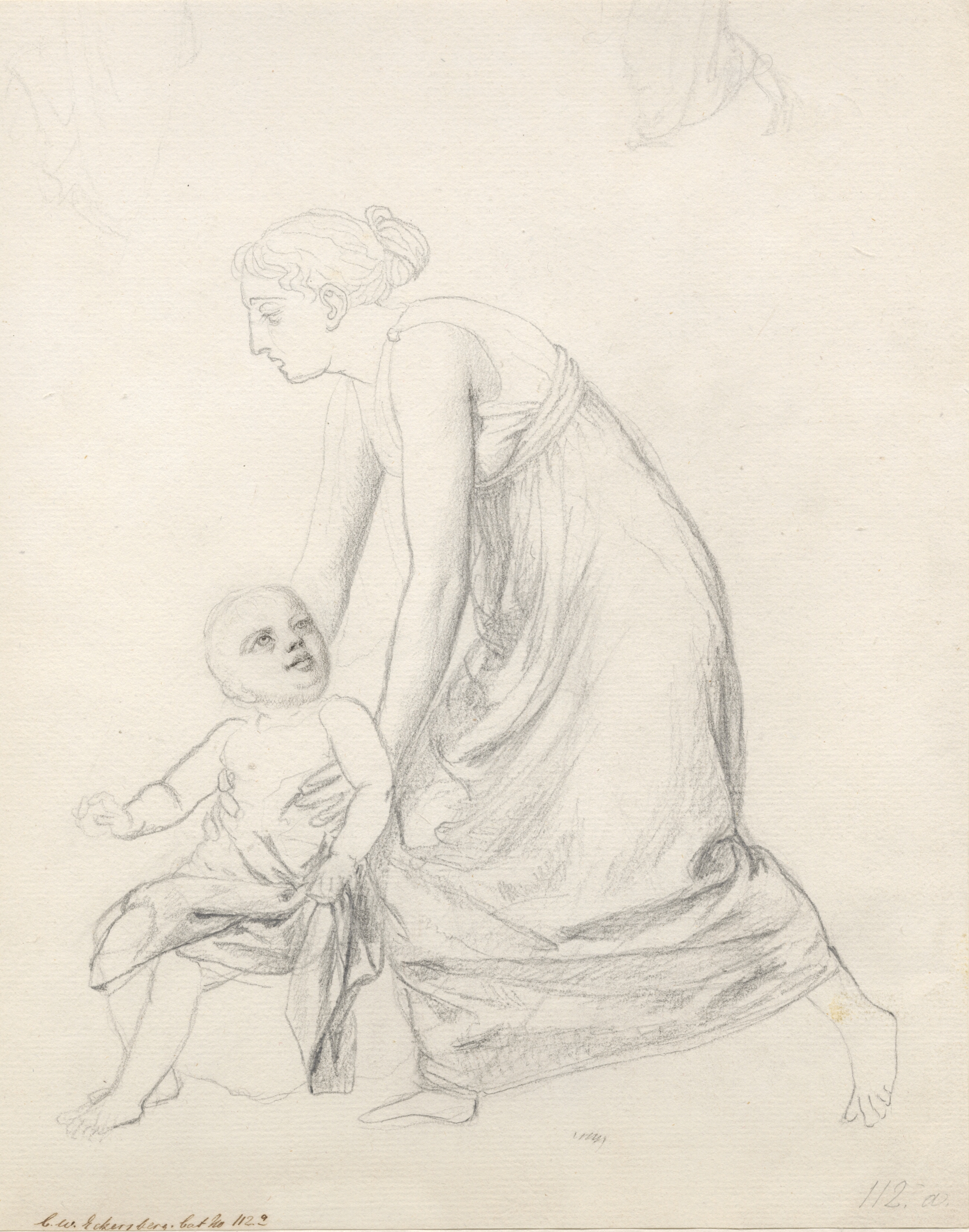 En kvinde holdende et barn