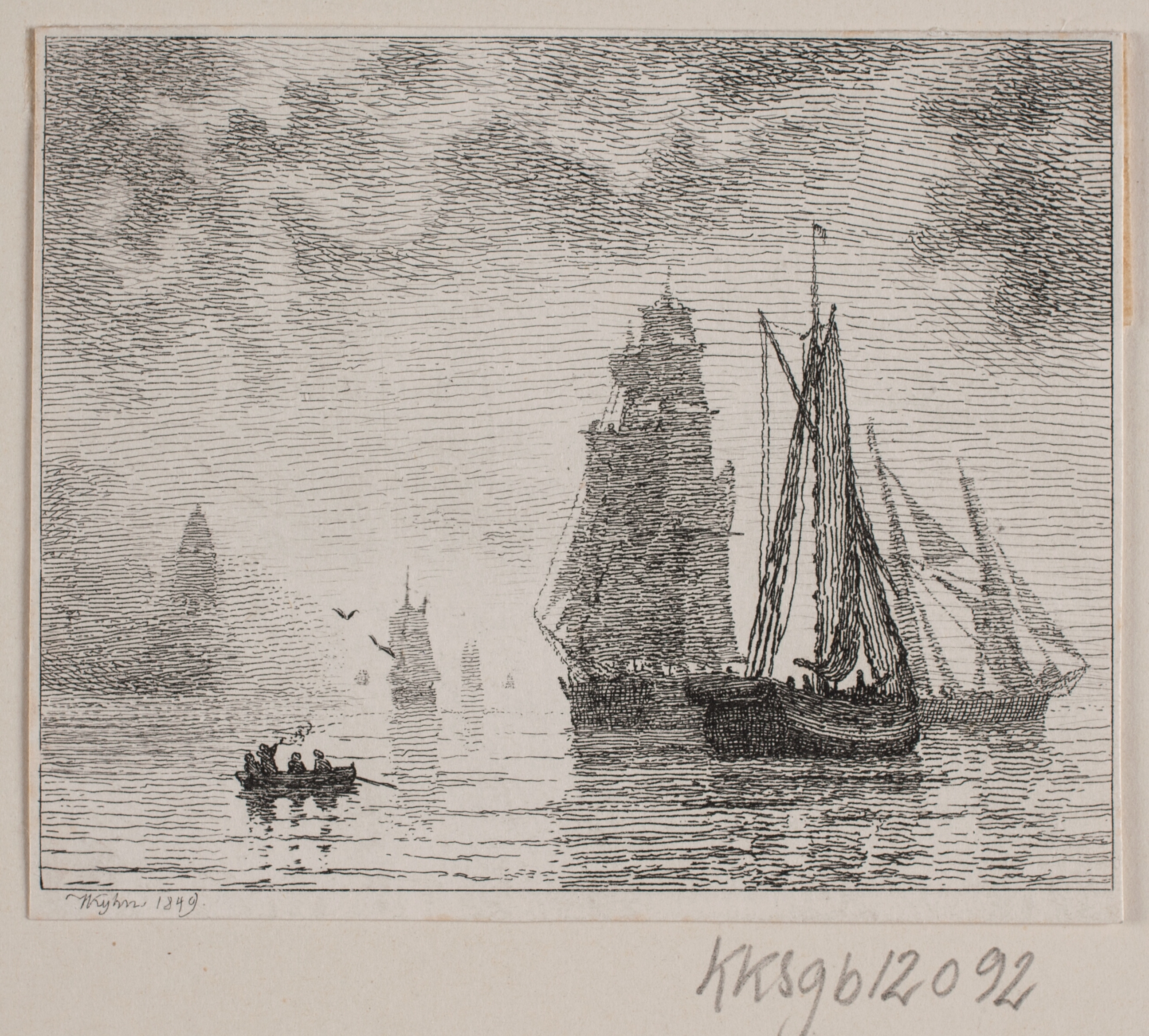 Sejlene i tåget vejr