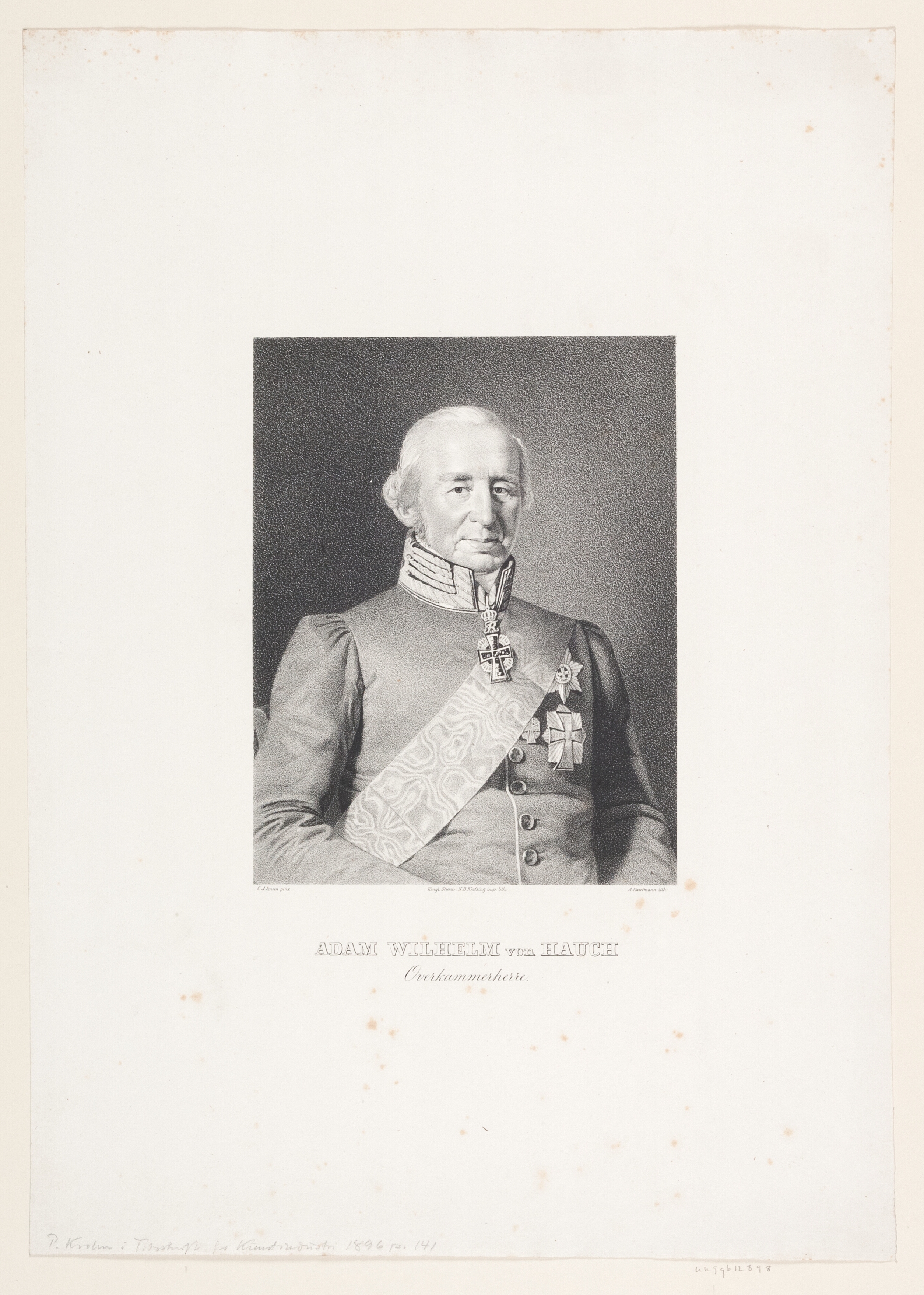 Overkammerherre Adam Wilhelm von Hauch