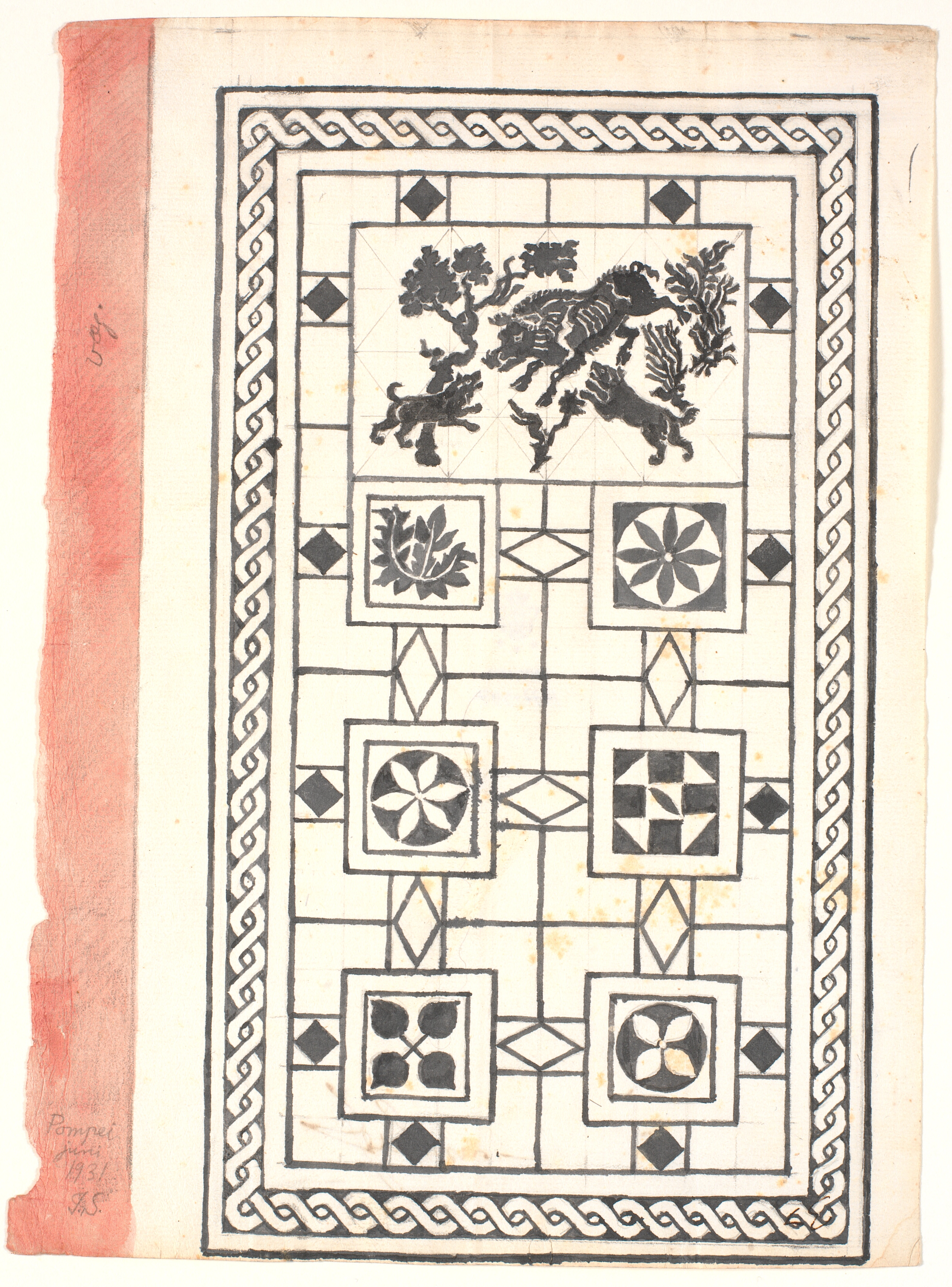 Studie efter pompejansk gulv