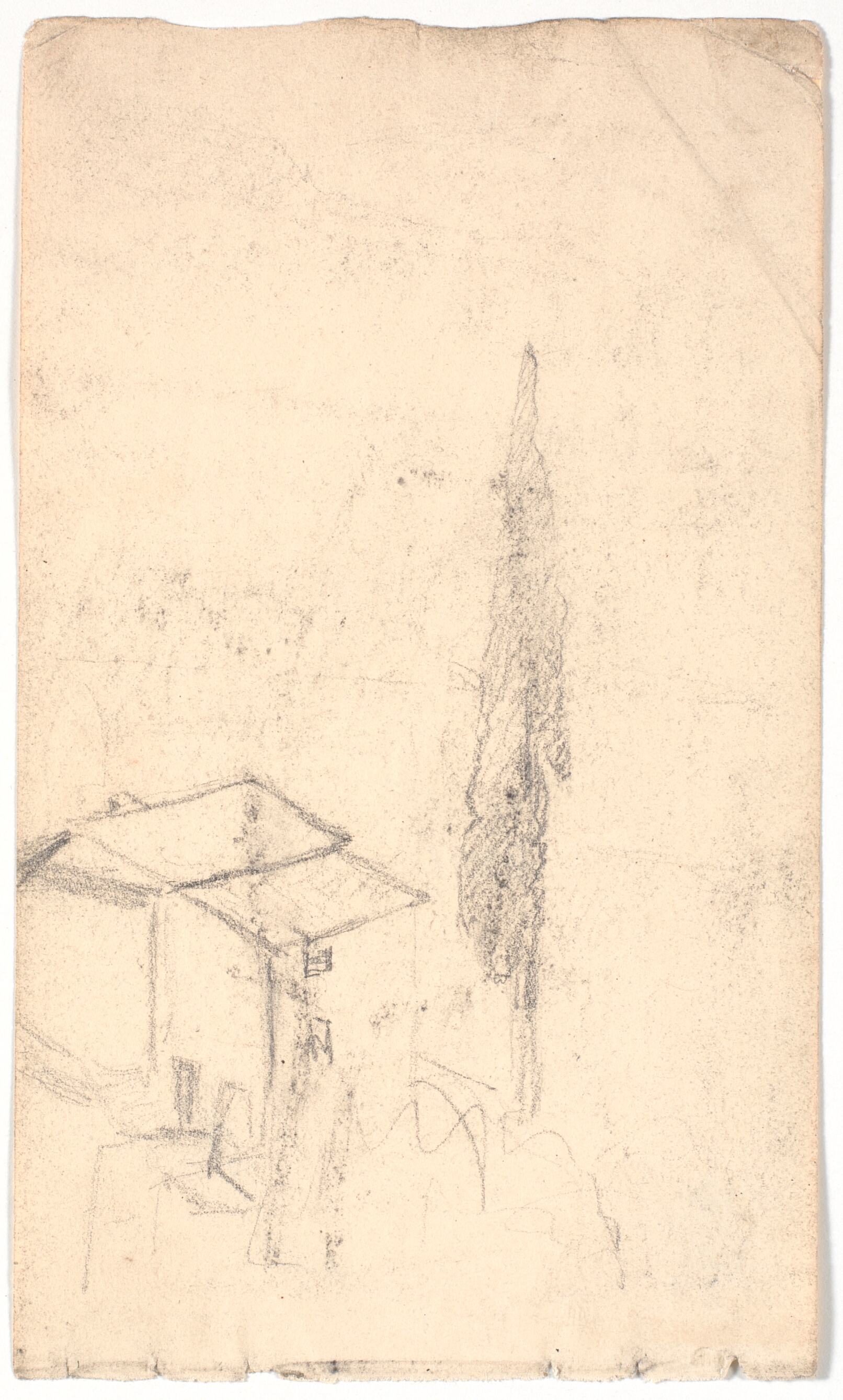 Italiensk hus og cypres