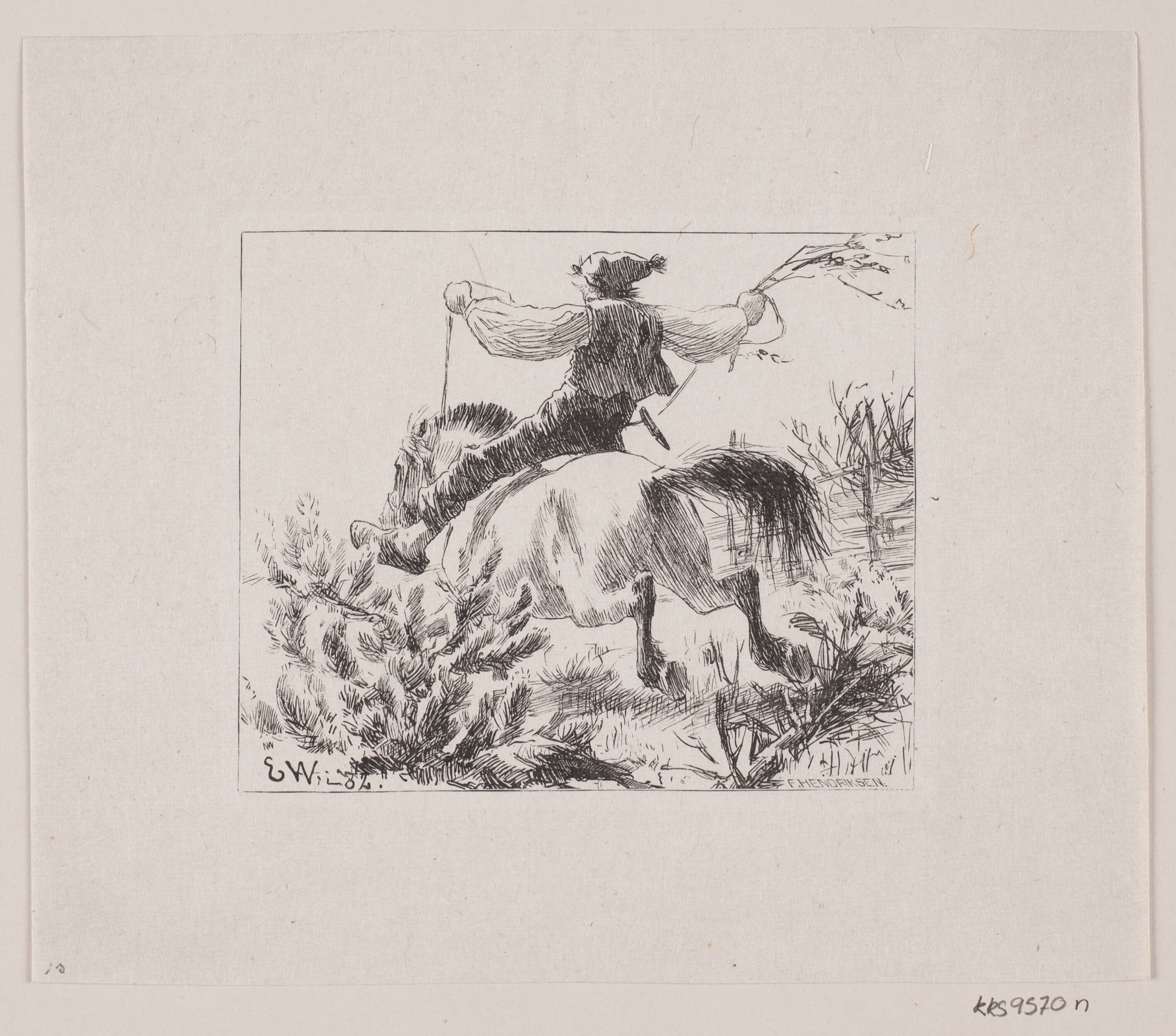 Illustration til "Herremandsbruden"