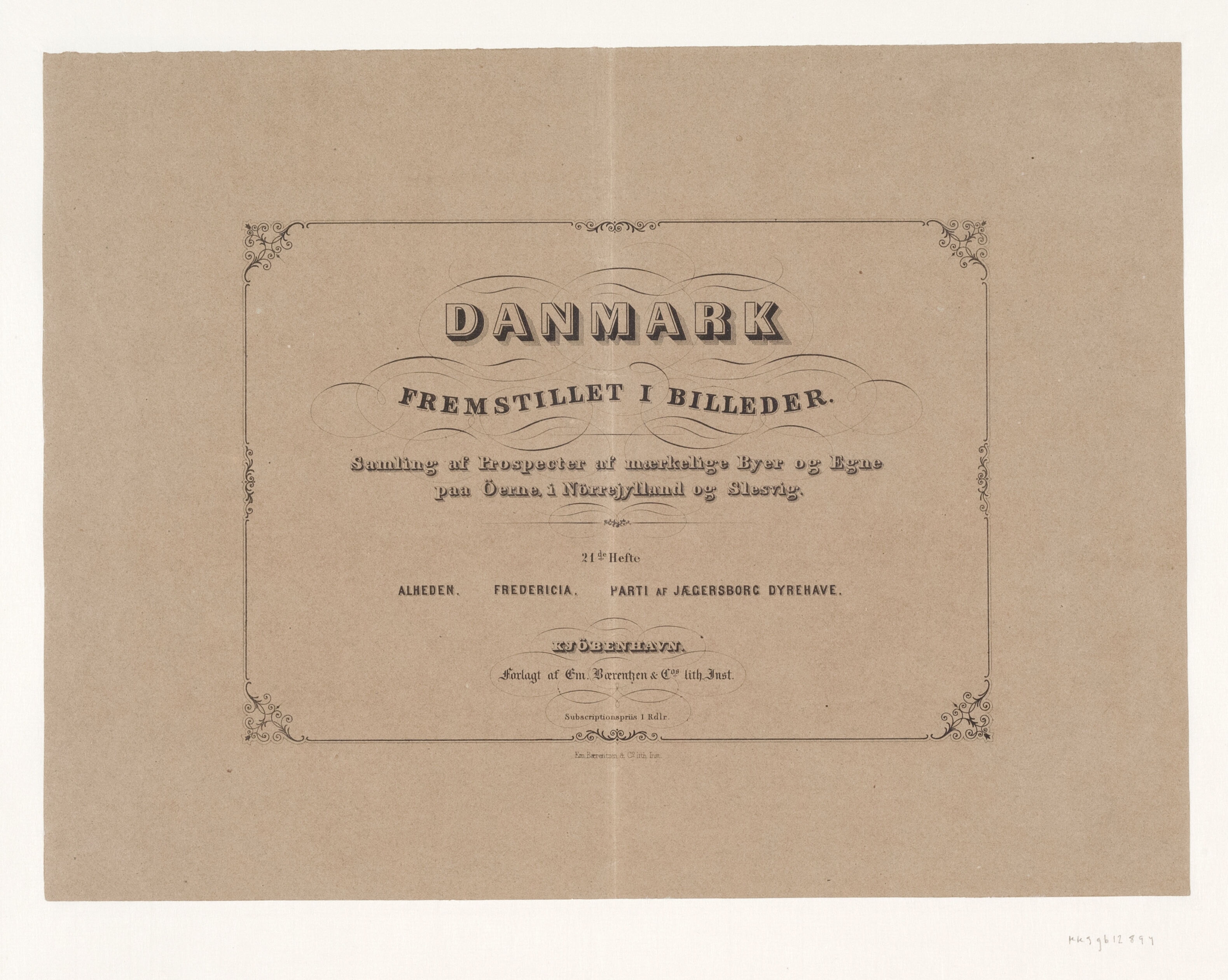 Titelblad til "Danmark fremstillet i billeder", 21. hæfte