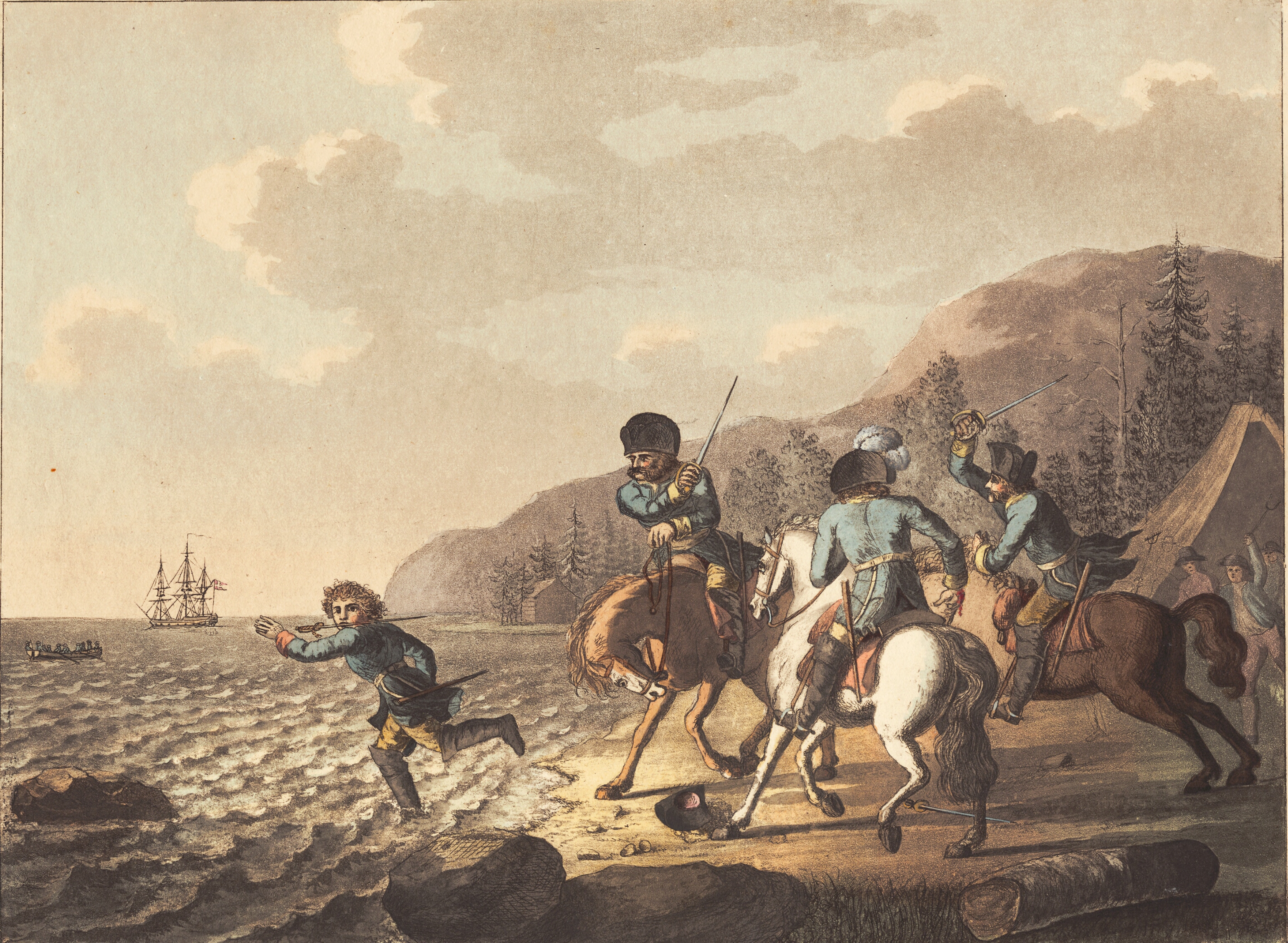 Tordenskjold undslipper de svenske dragoner