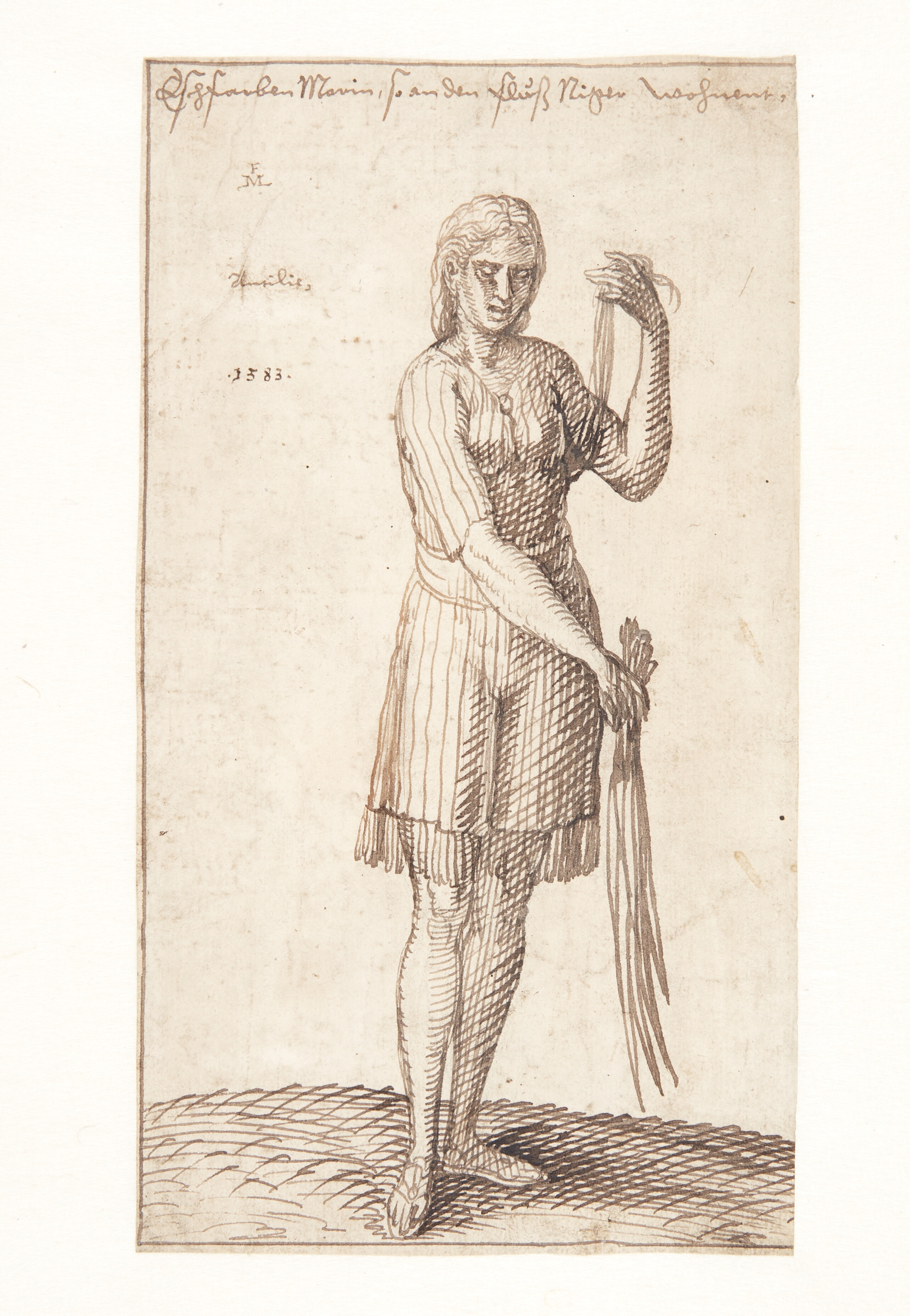 Askefarvet morisk kvinde, som lever ved Niger-floden