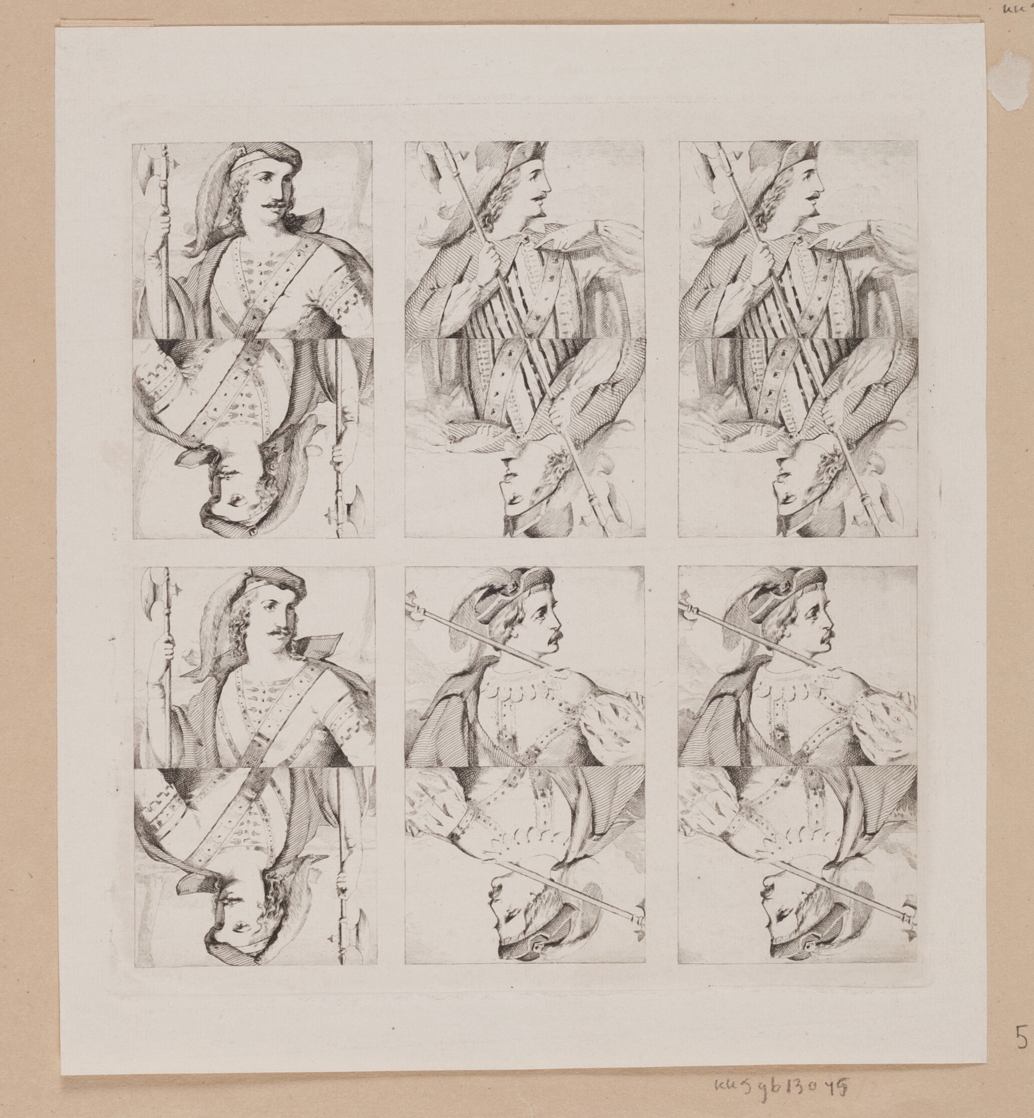 Raderinger til spillekort, knægte