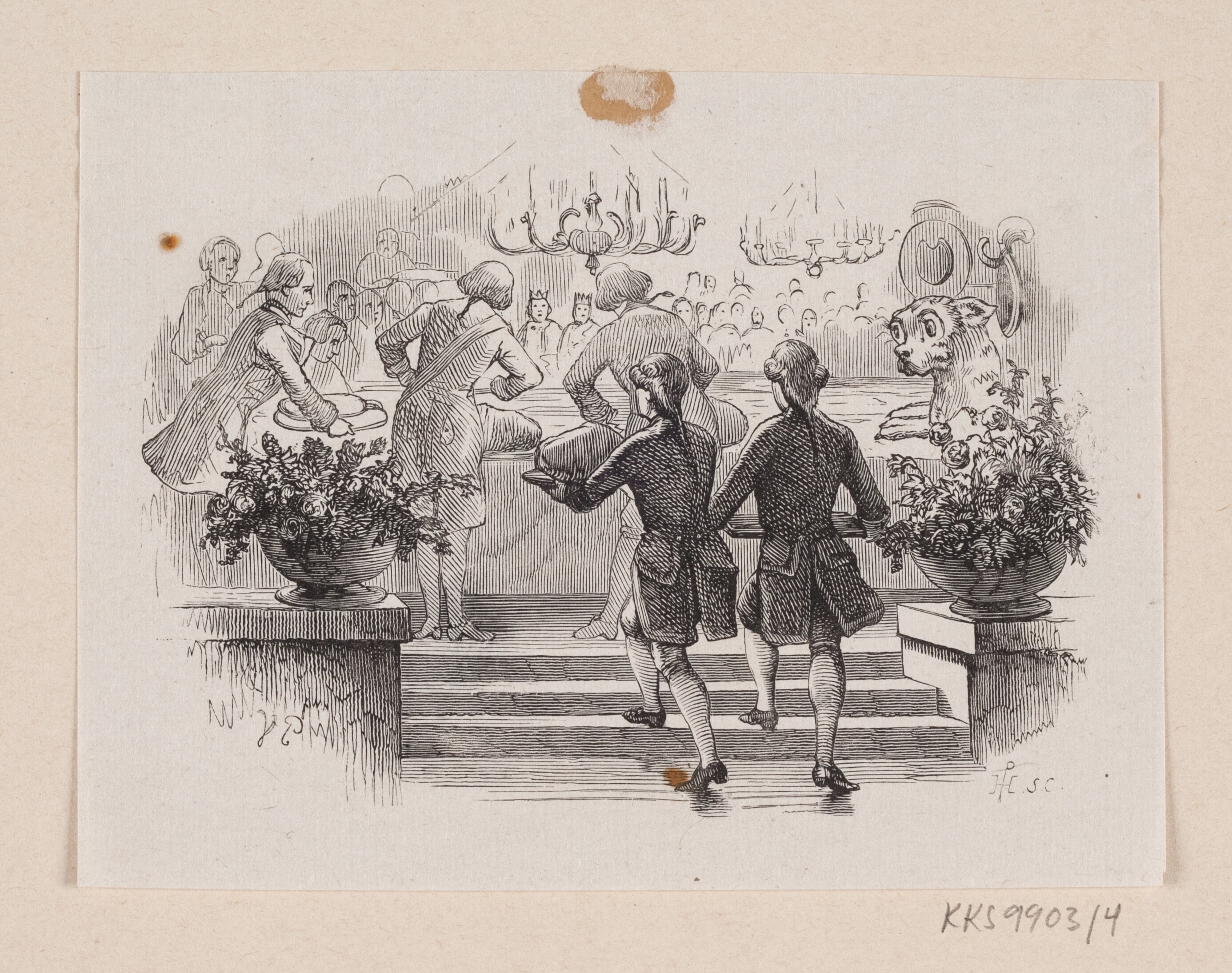 Illustration til "Fyrtøjet" i H.C. Andersen, "Eventyr og Historier", Bind 1