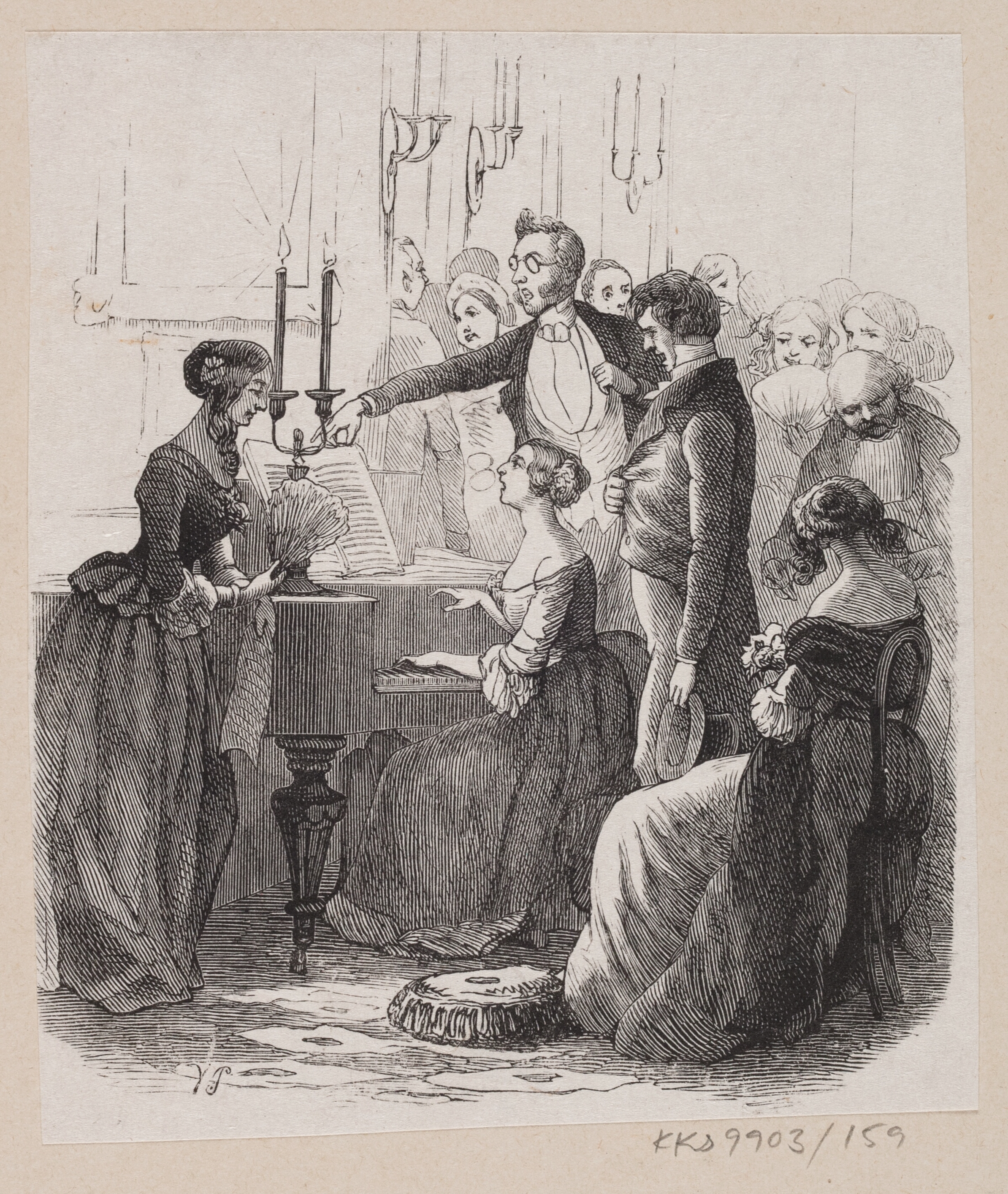 Illustration til "Alt paa sin rette Plads" i H.C. Andersen, "Eventyr og Historier", Bind 2