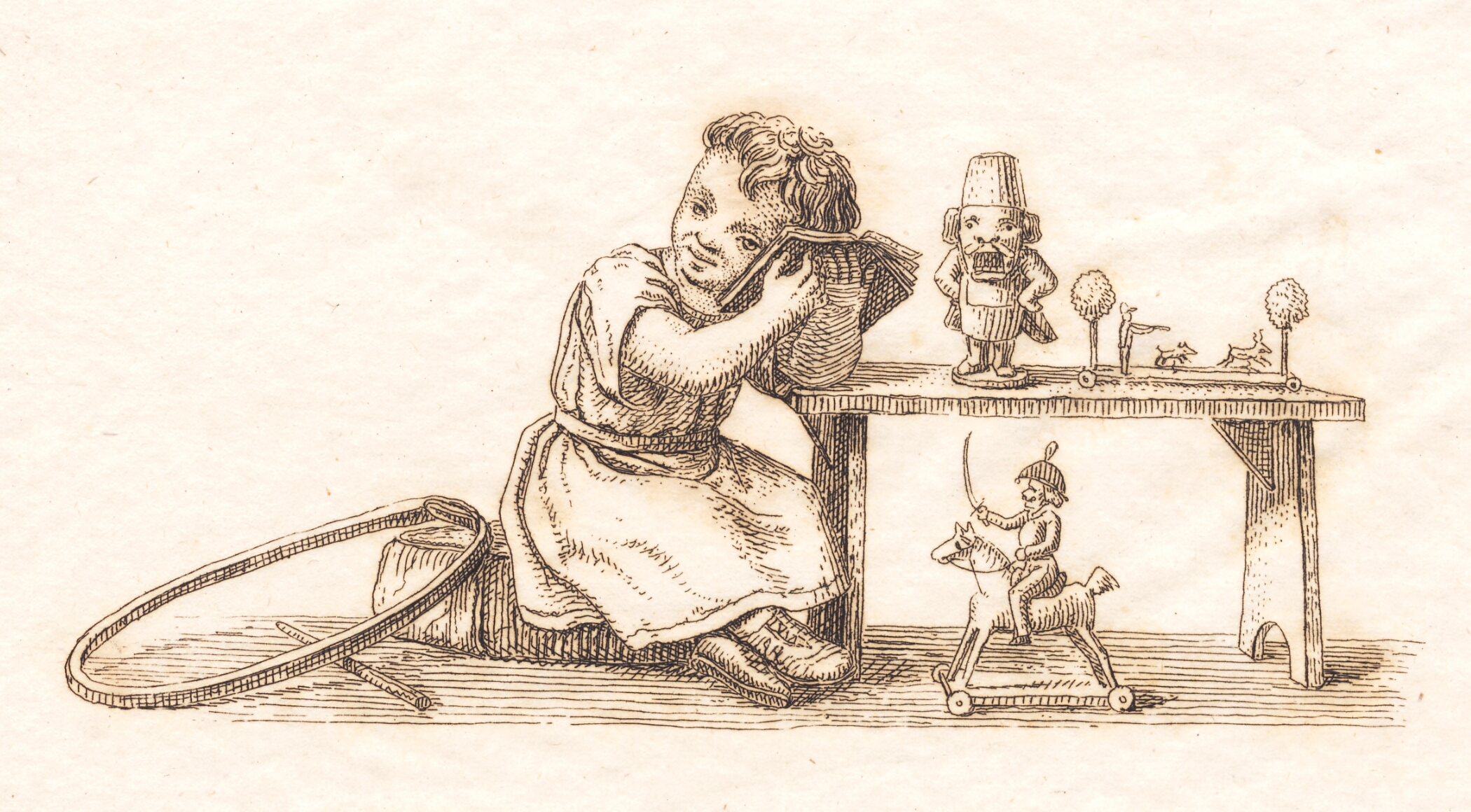 Illustration til "Halvhundrede Fabler for Børn" af Hey