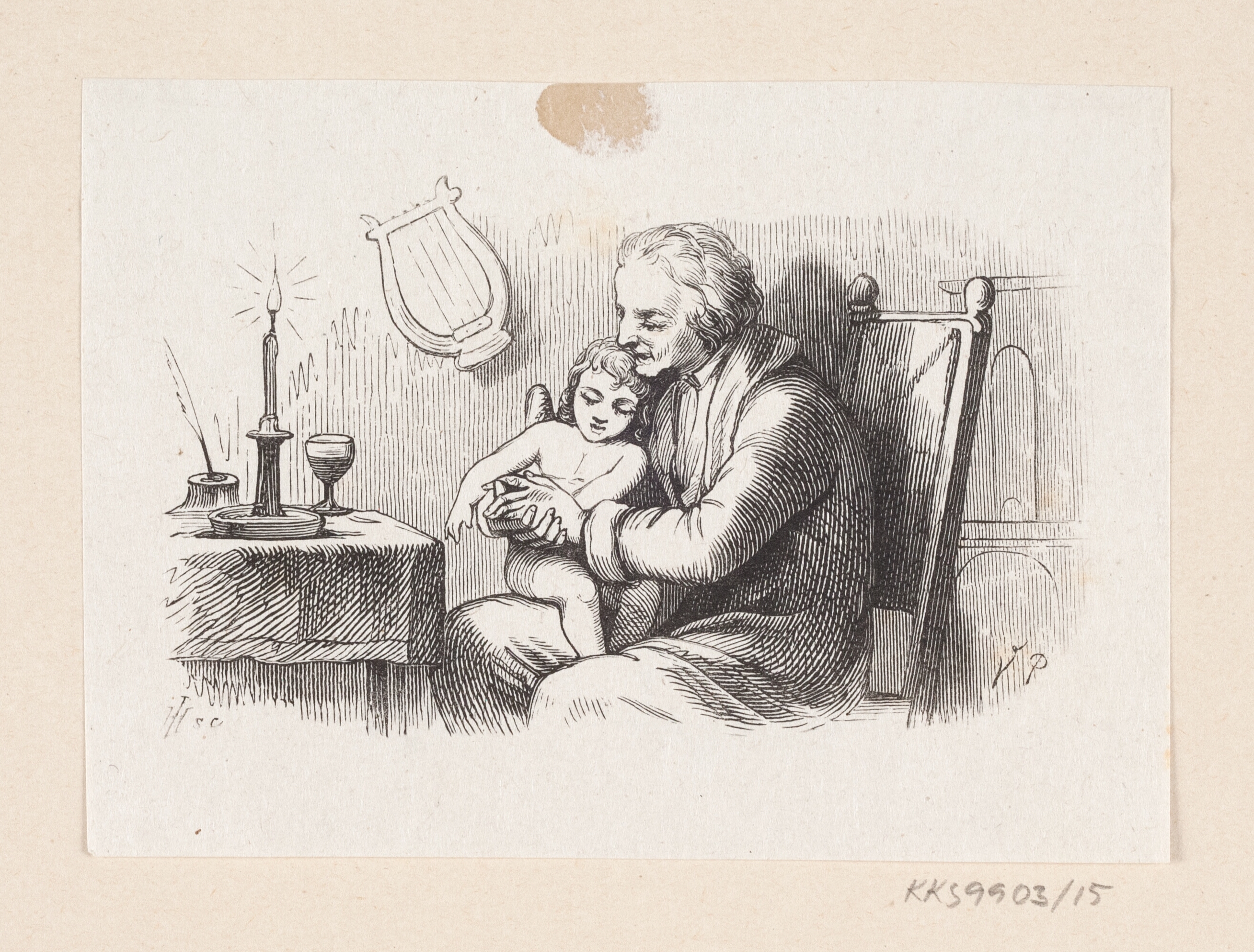 Illustration til "Den uartige Dreng" i H.C. Andersen, "Eventyr og Historier", Bind 1