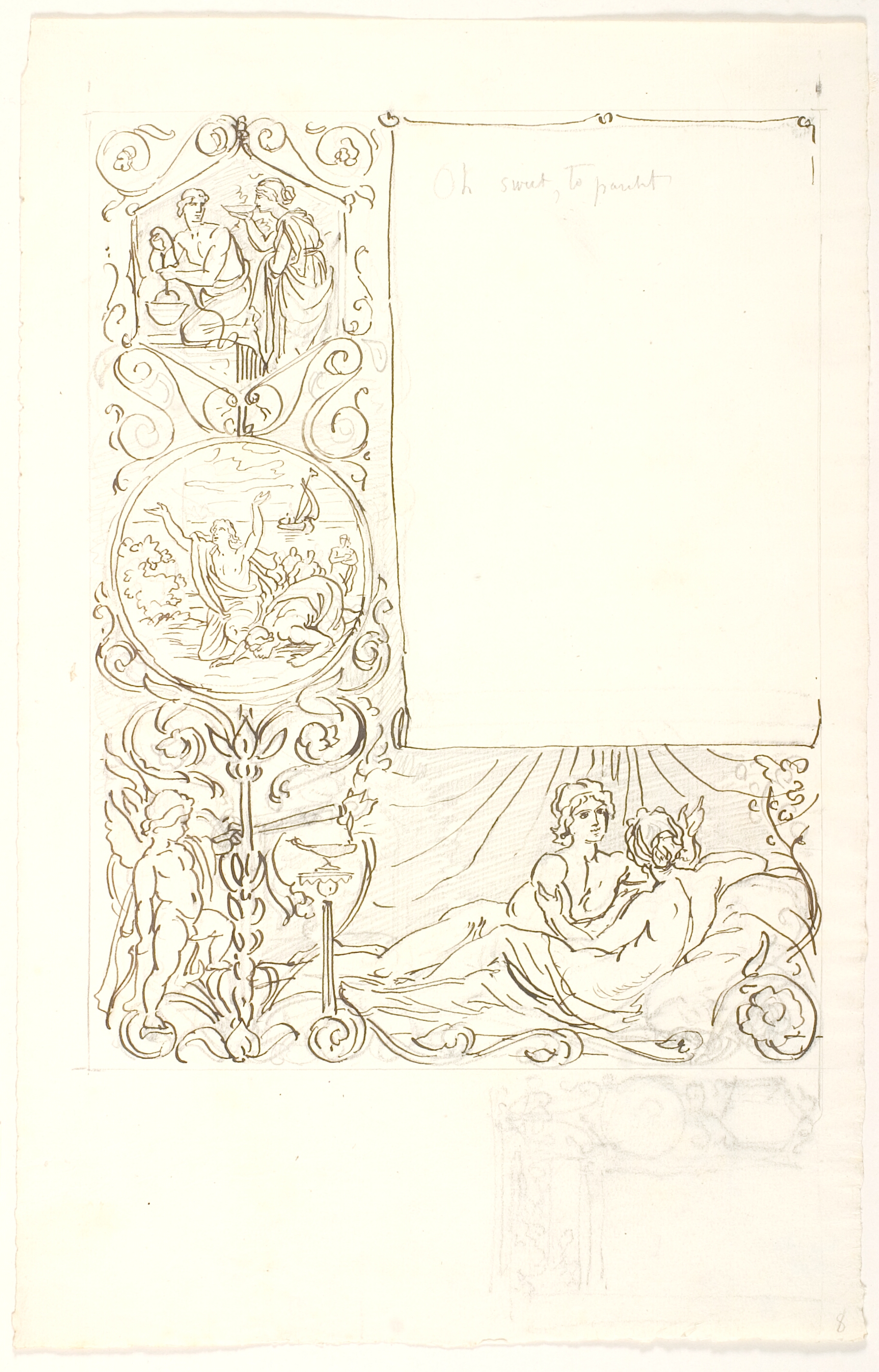 Skitser, f.n. det hvilende par