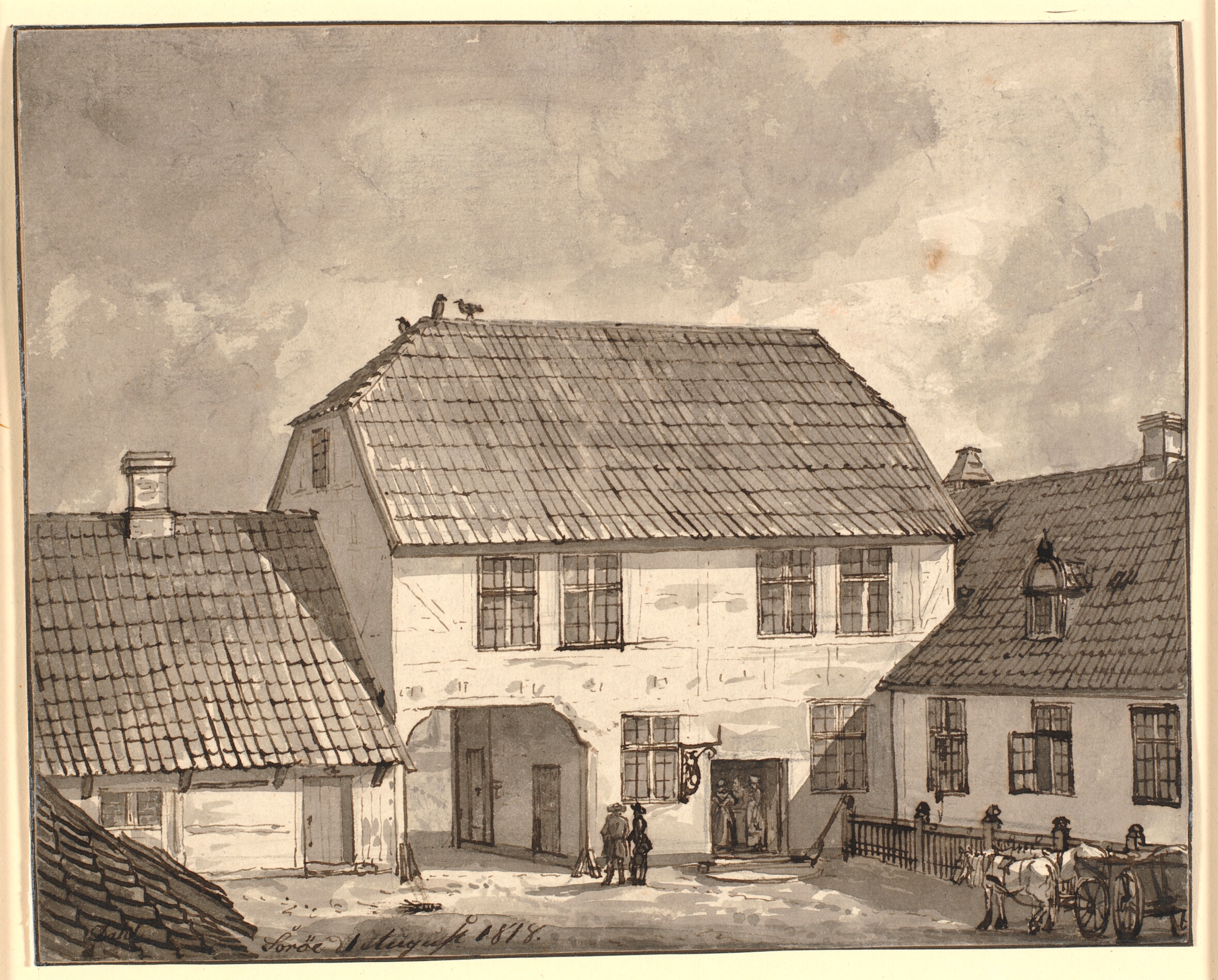 Sorøs byport set inde fra byen