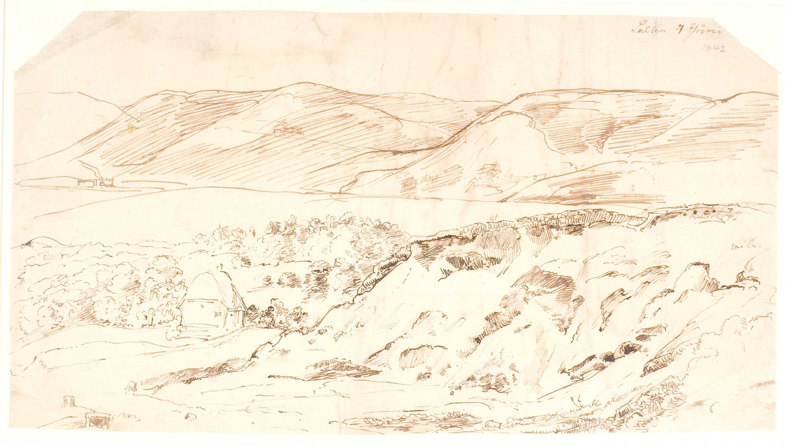 Landskab fra Himmelbjergegnen, med store bakker