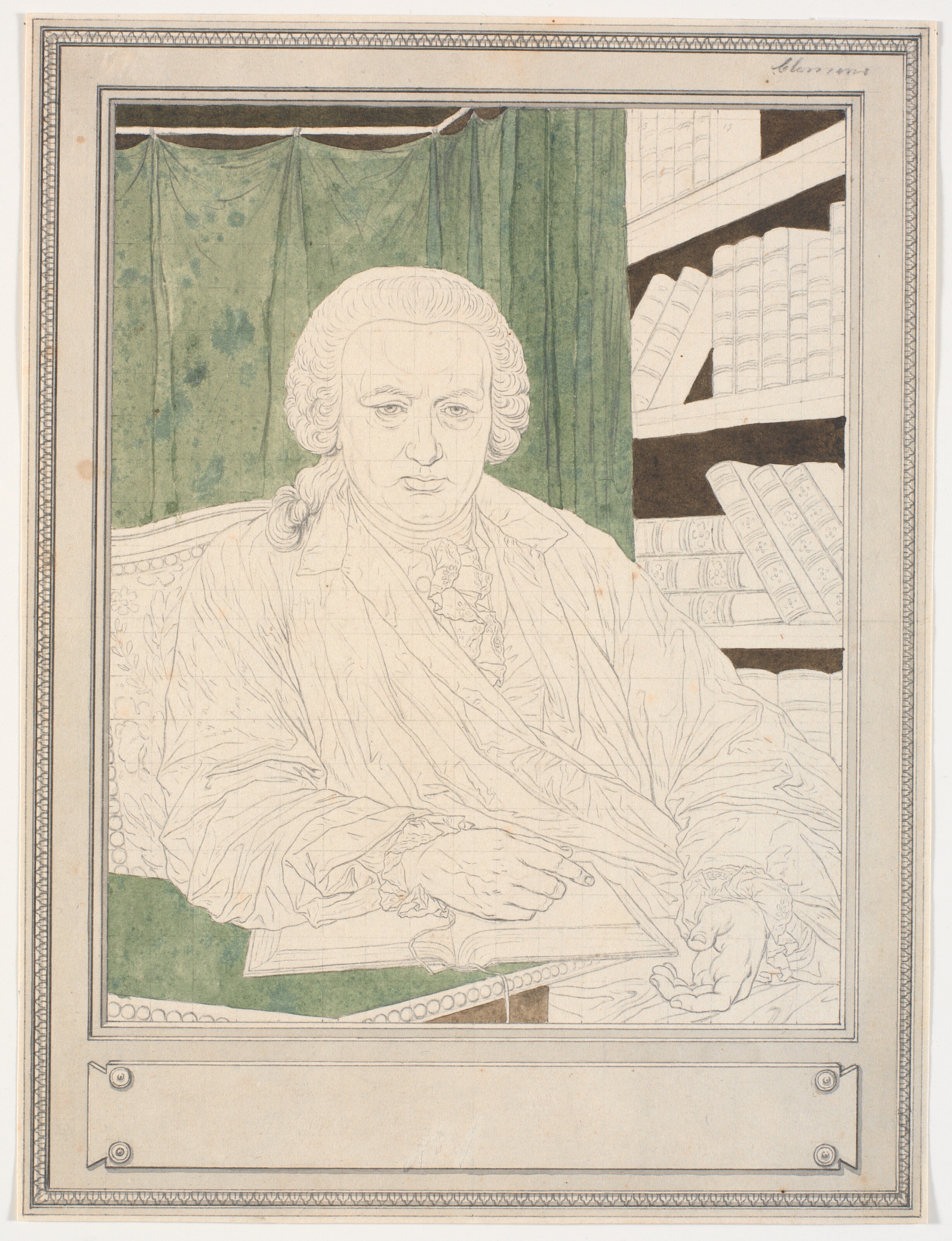 Portræt af den schweiziske naturforsker Charles Bonnet (1720-93)