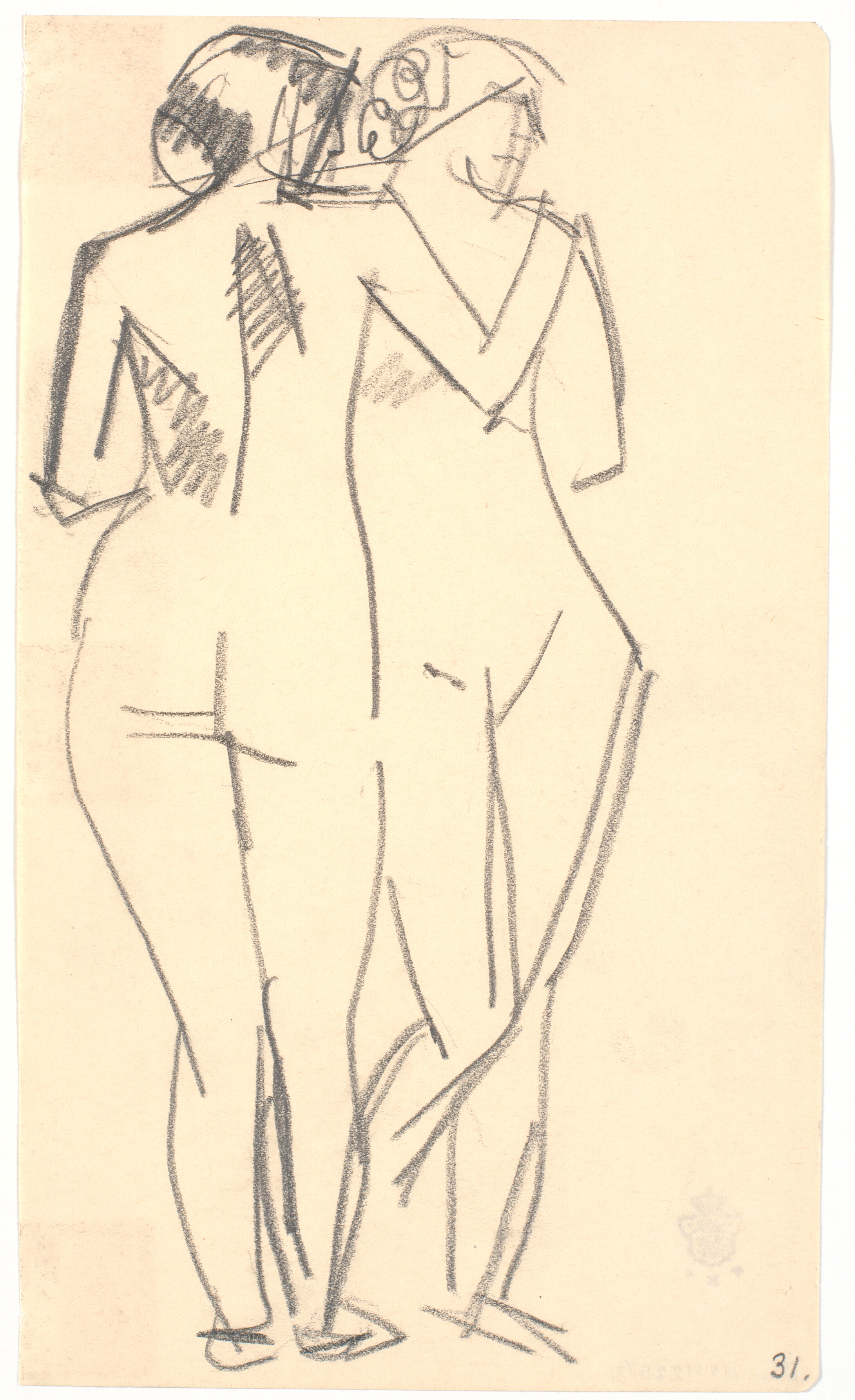 To stående modeller