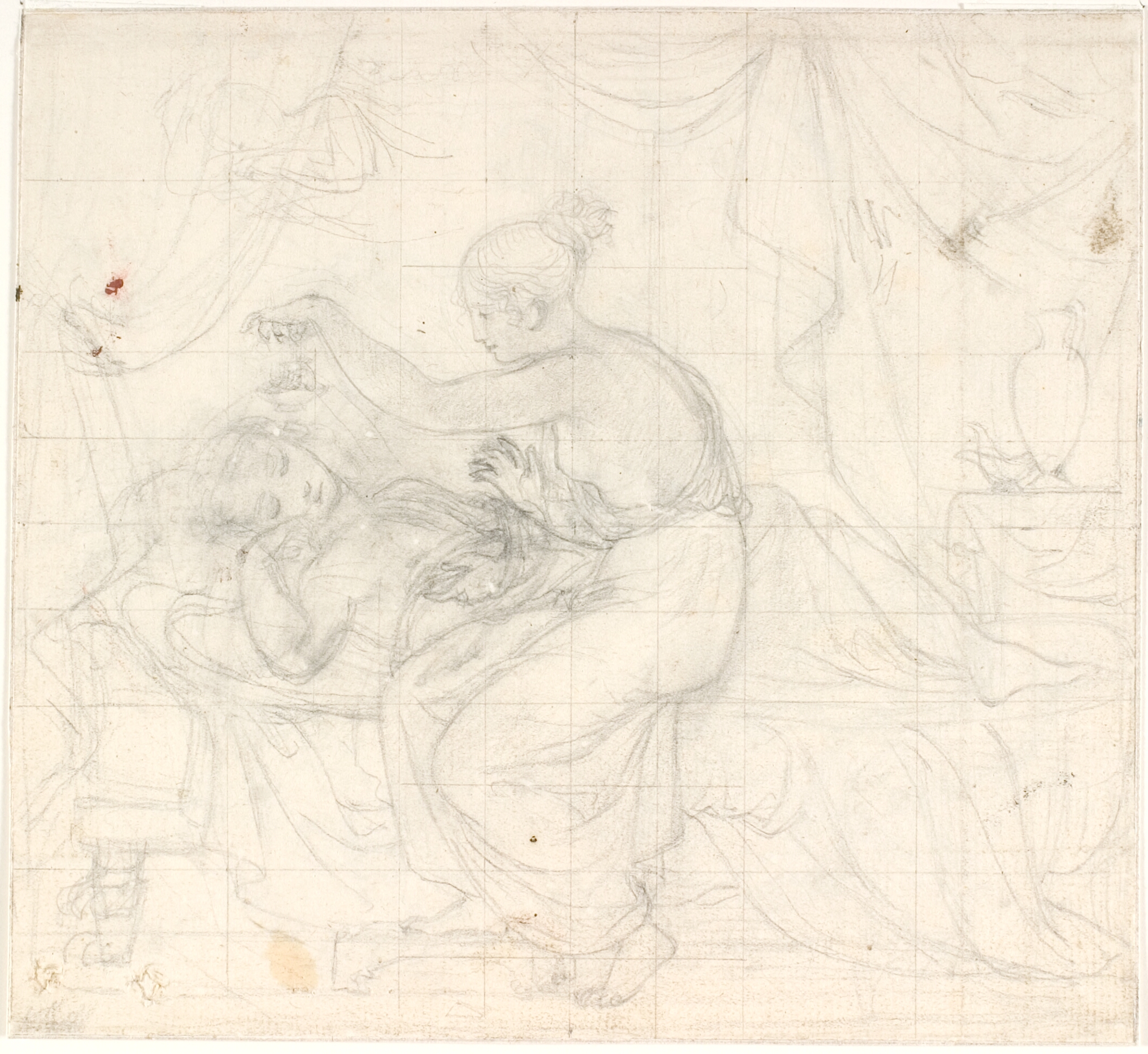 Psyche betragter den sovende Amor