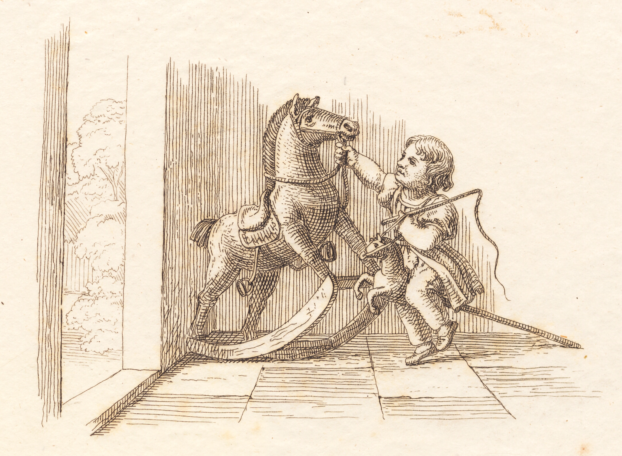 Illustration til "Halvhundrede Fabler for Børn" af Hey