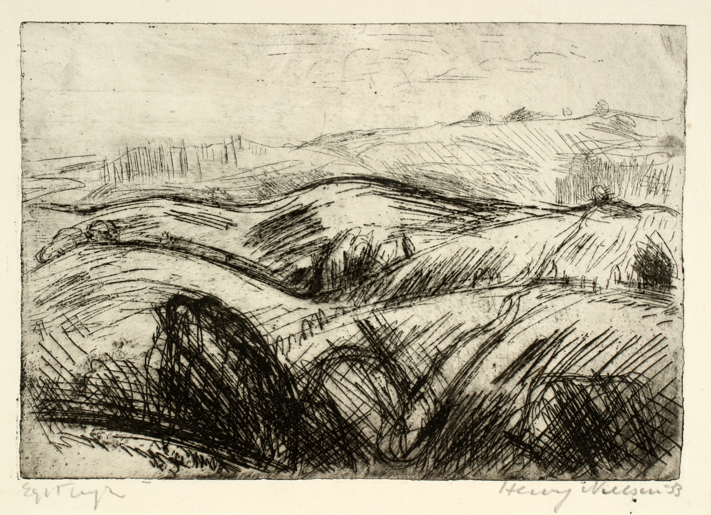 Stærkt bakket landskab