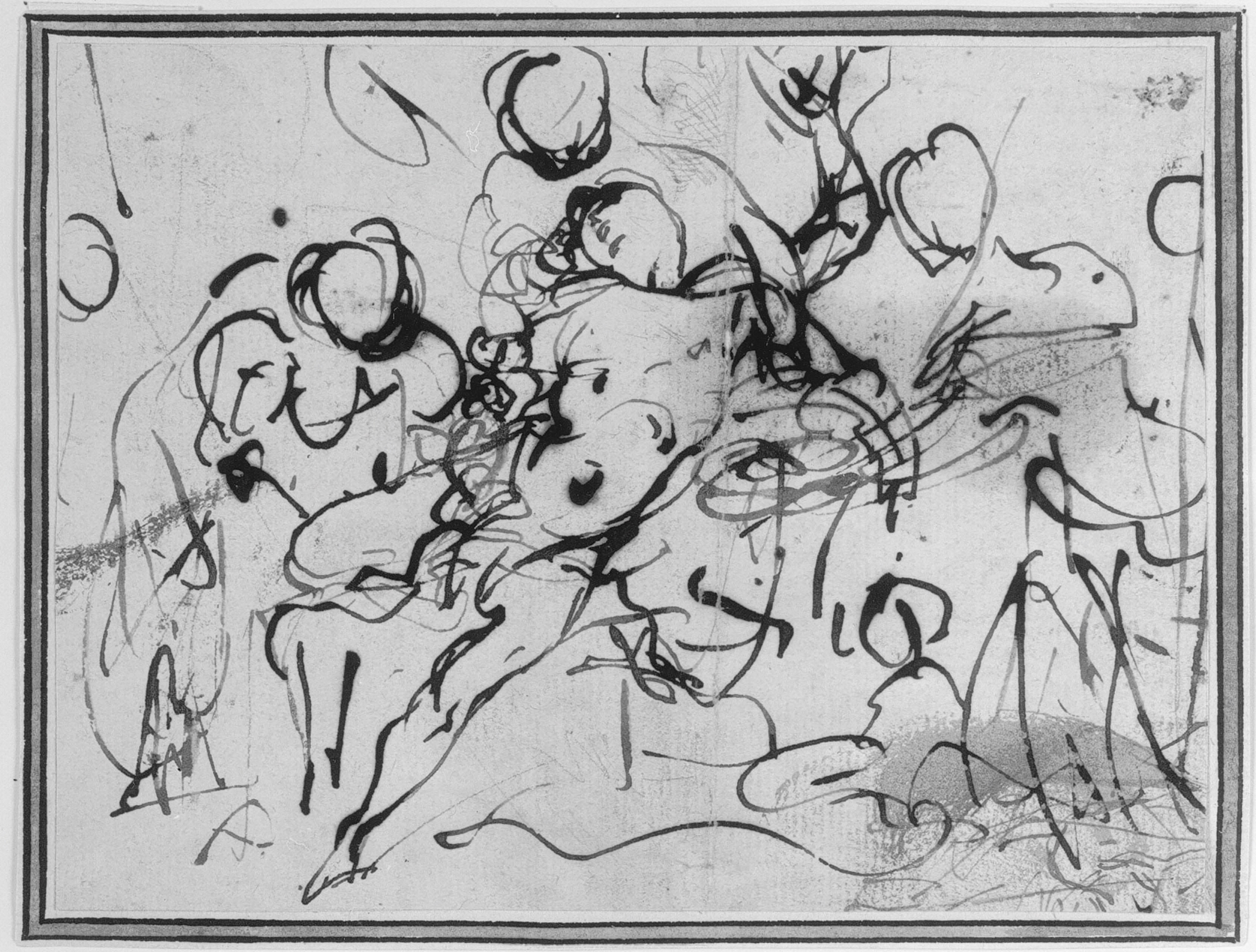 St. Sebastian plejes af kvinderne eller Adonis' død