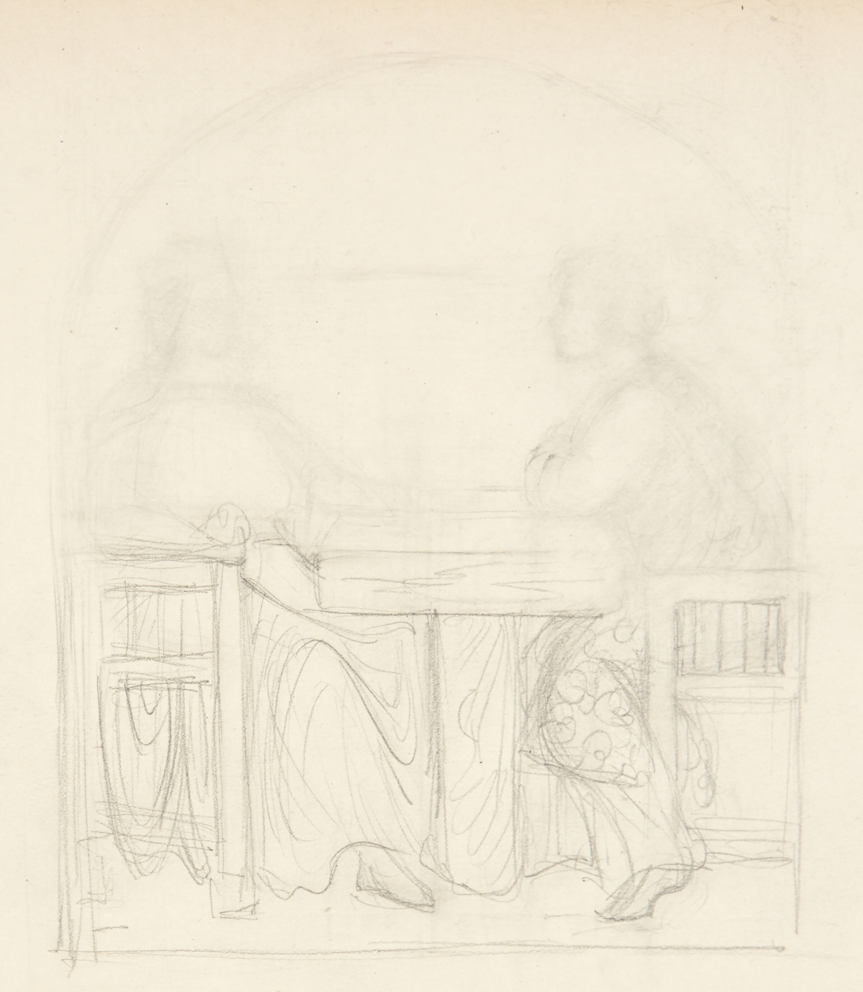 To personer siddende ved et bord