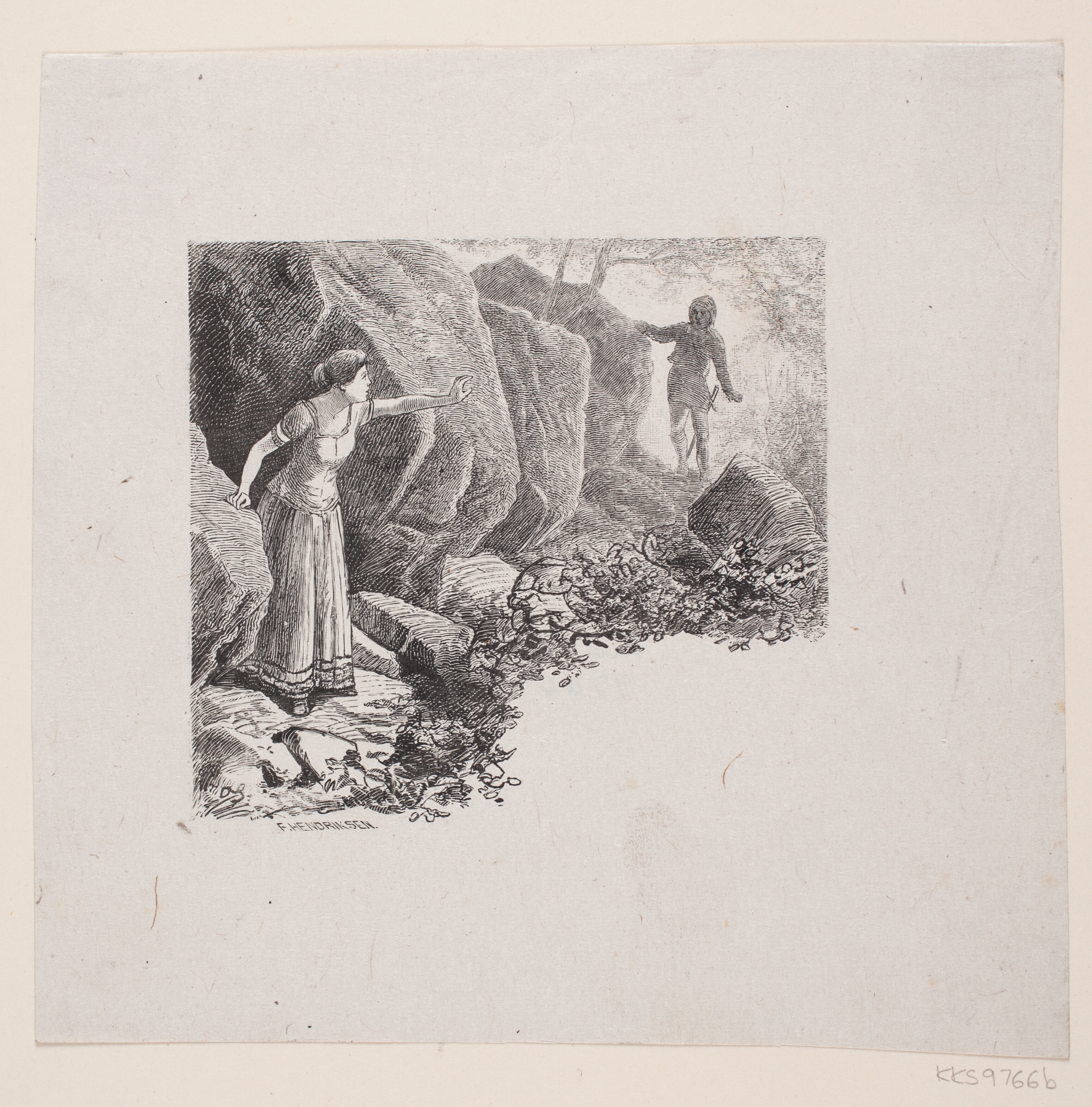 Illustration til "Om Risen som ikke havde noget Hjerte paa sig"