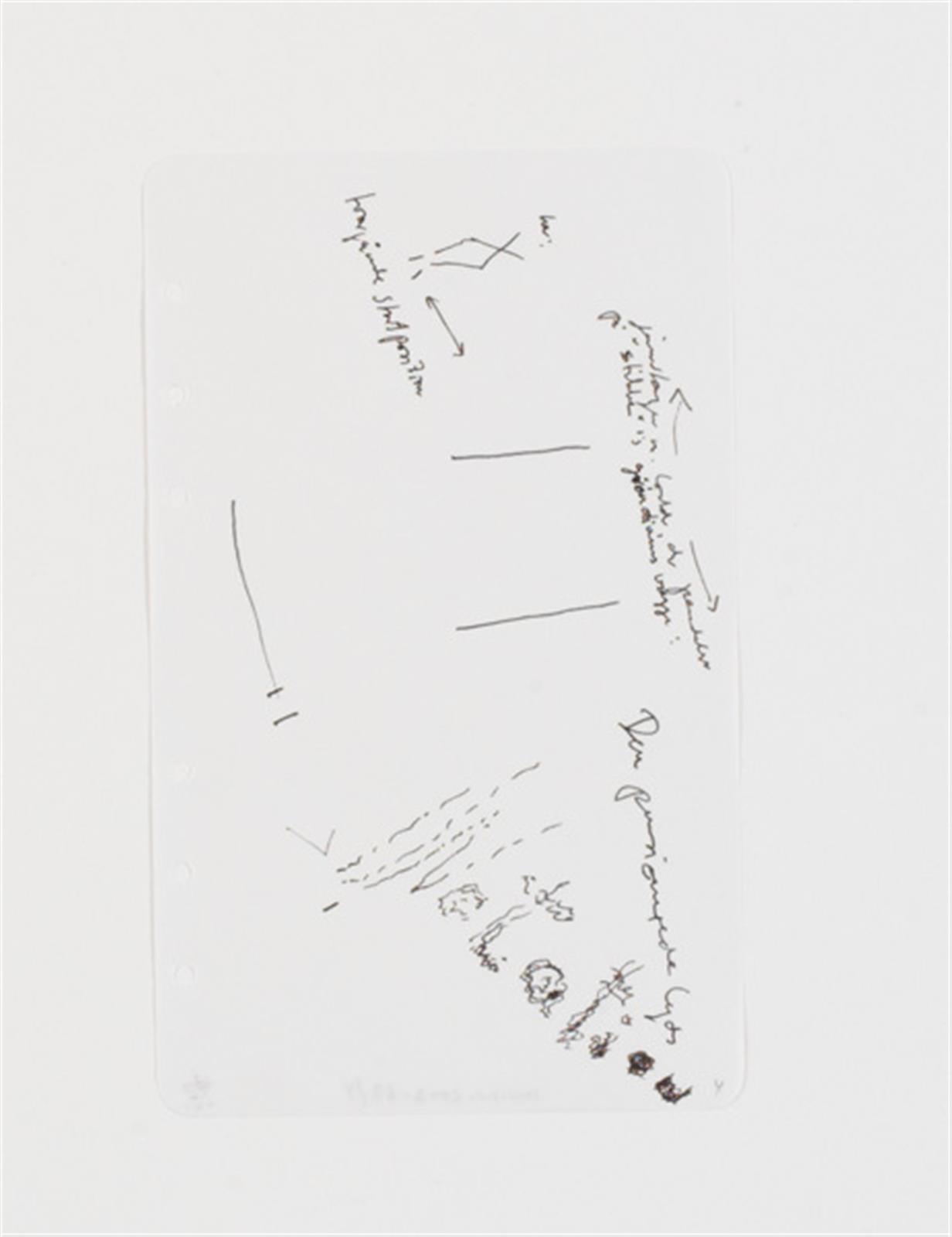 Notater og udkast omkring udstillingen "T.O.W.C...." etc, William Louis Sørensen, 1990