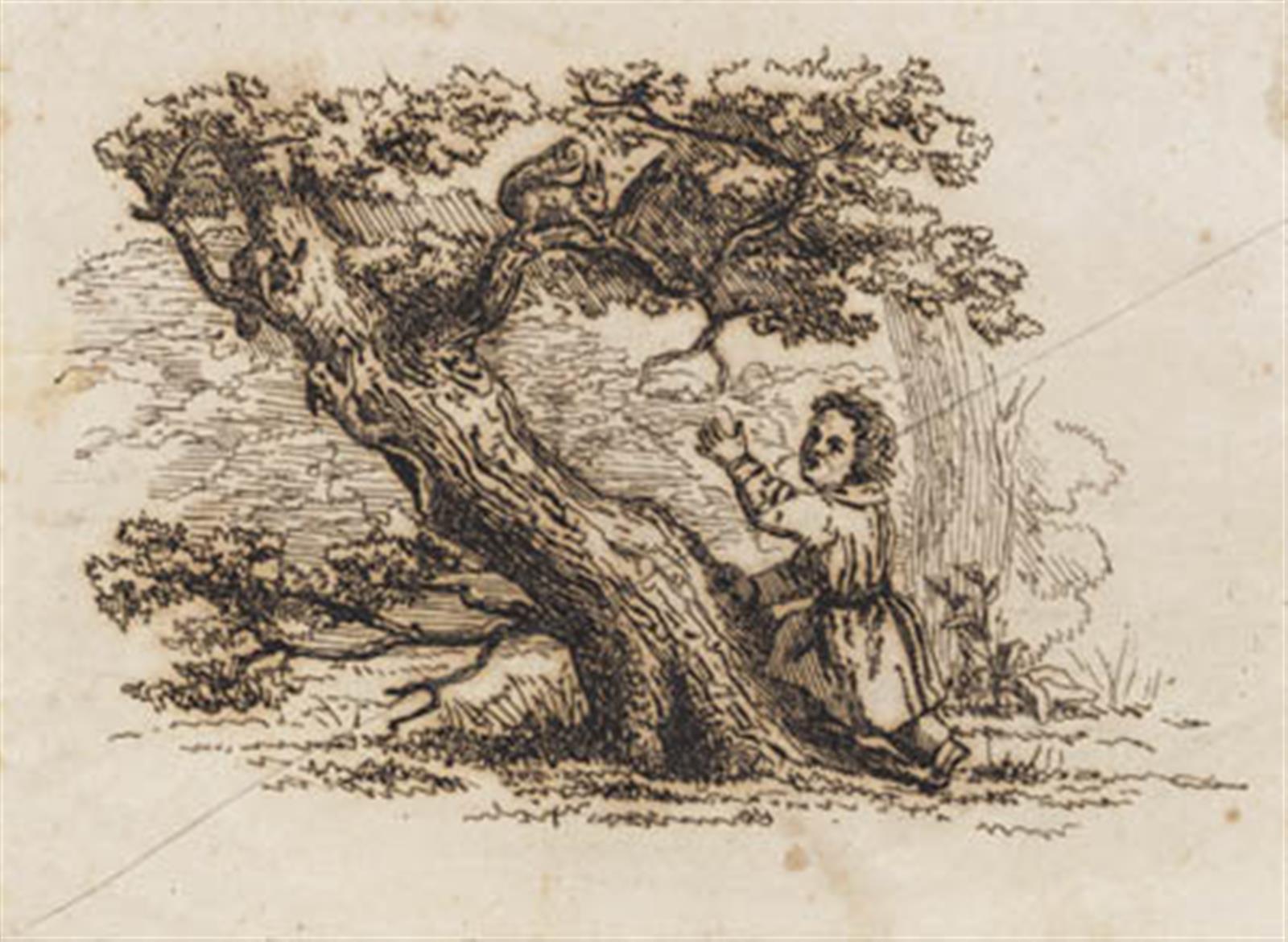 Illustration til "Halvhundrede Fabler for Børn" af Hey