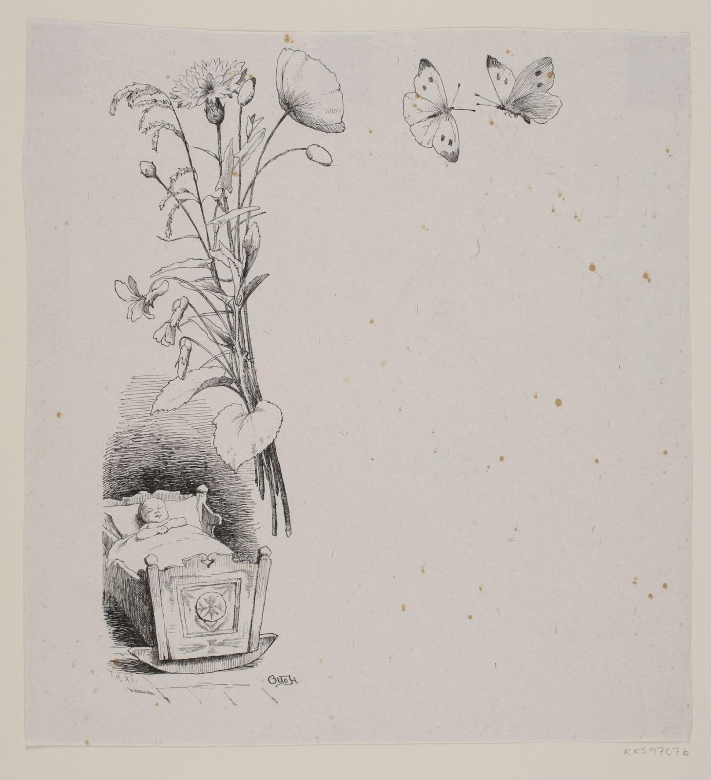 Illustration til Christian Winther, "Chresten og Lene"